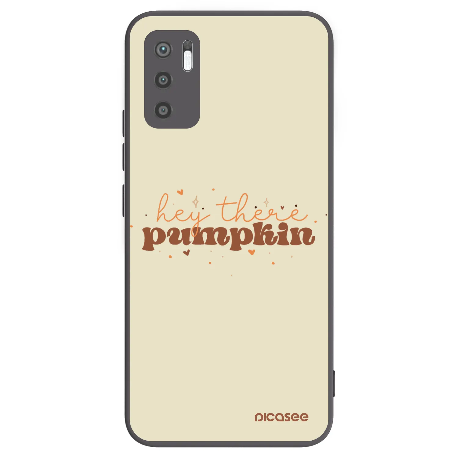 Picasee Μαύρη θήκη σιλικόνης για Xiaomi Redmi Note 10 5G - Hey there pumpkin