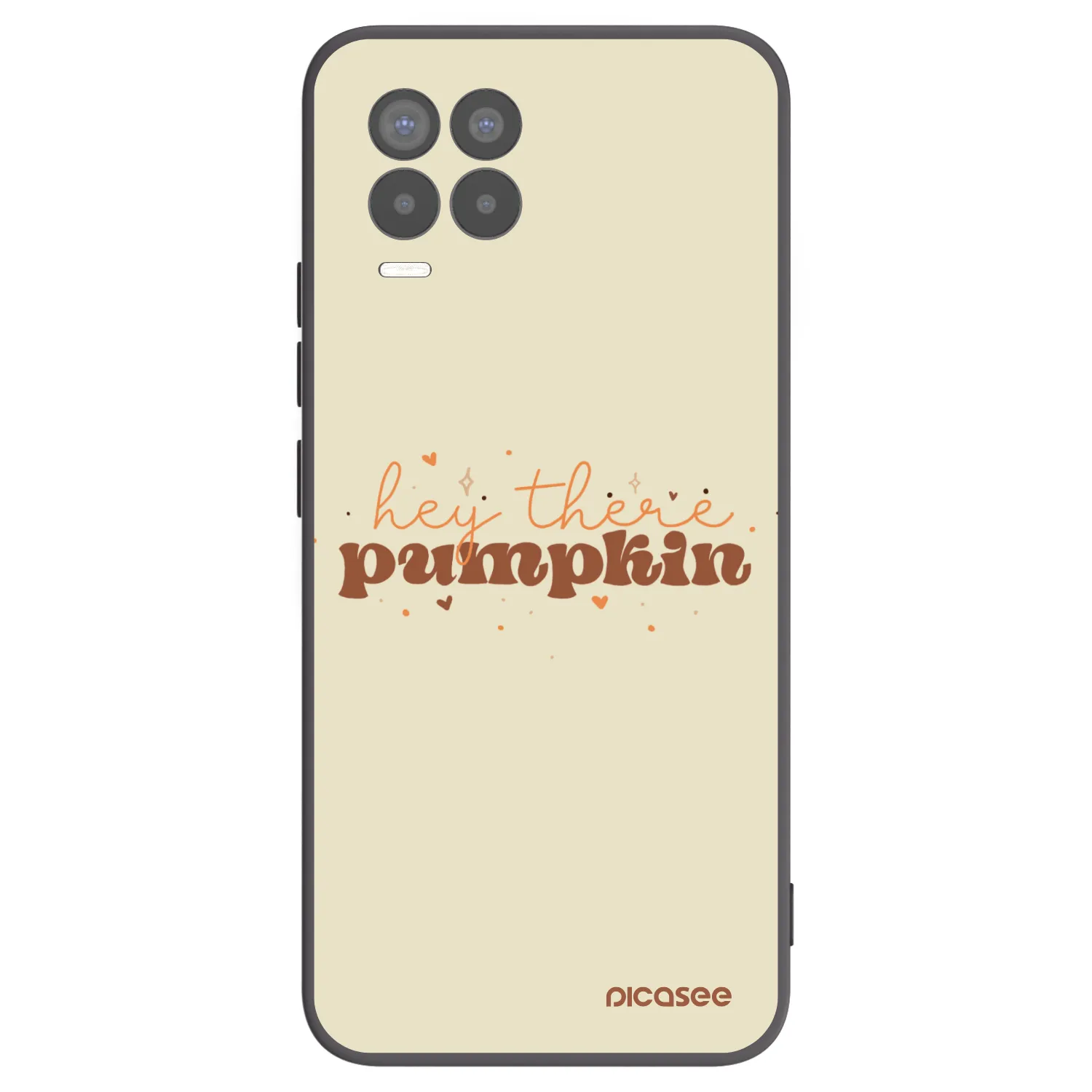 Picasee Μαύρη θήκη σιλικόνης για Realme 8 Pro - Hey there pumpkin