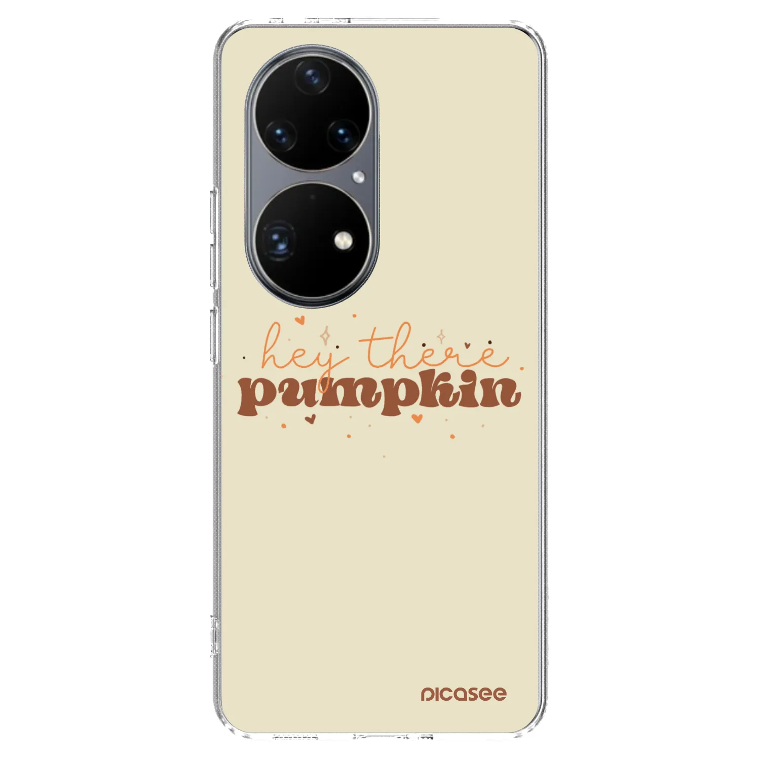 Picasee διαφανής θήκη σιλικόνης Huawei P50 - Hey there pumpkin