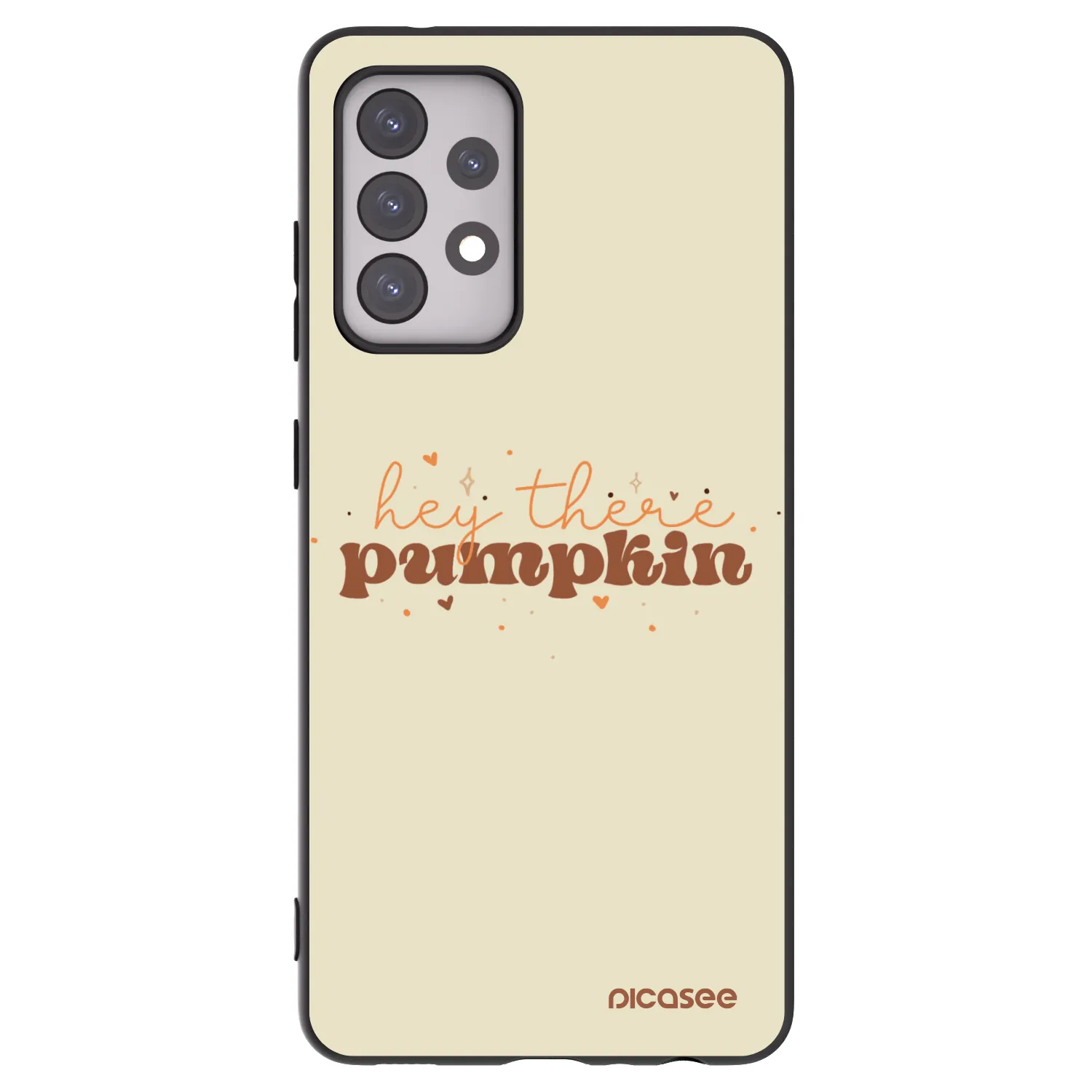 Picasee Μαύρη θήκη σιλικόνης για Samsung Galaxy A52s 5G A528B - Hey there pumpkin