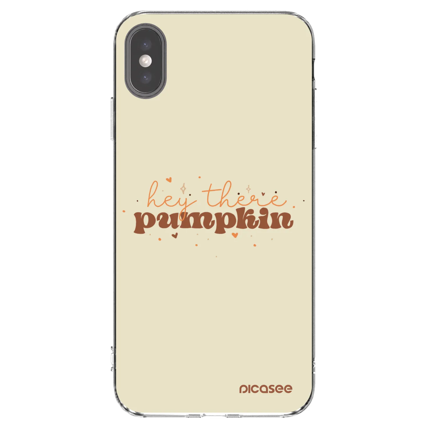 Picasee διαφανής θήκη σιλικόνης Apple iPhone XS Max - Hey there pumpkin