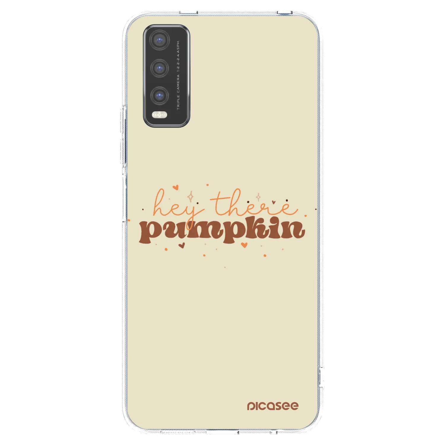 Picasee διαφανής θήκη σιλικόνης Vivo Y20s - Hey there pumpkin