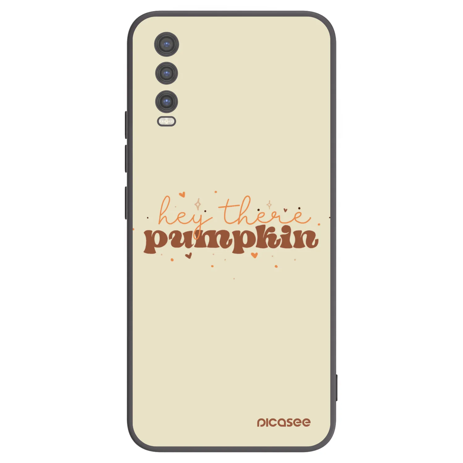 Picasee Μαύρη θήκη σιλικόνης για Vivo Y20s - Hey there pumpkin
