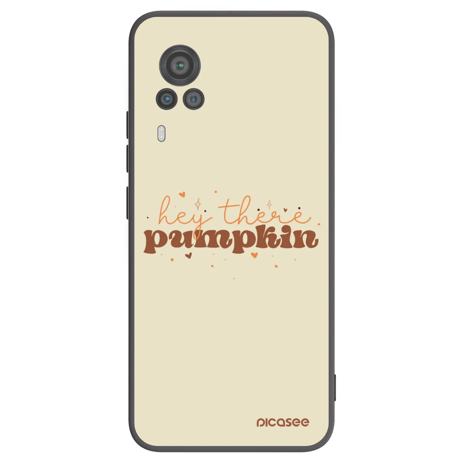 Picasee Μαύρη θήκη σιλικόνης για Vivo X60 Pro 5G - Hey there pumpkin