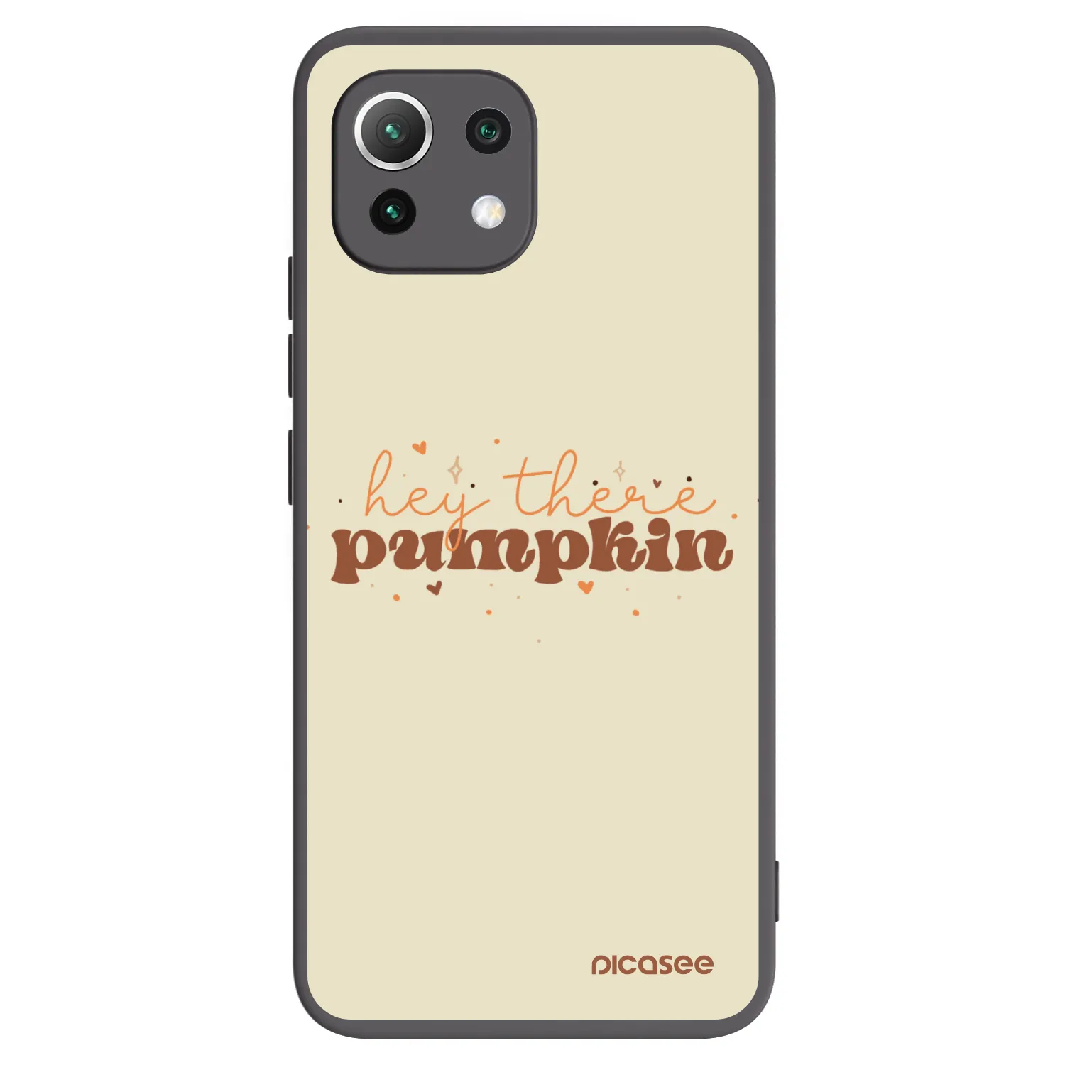 Picasee Μαύρη θήκη σιλικόνης για Xiaomi 11 Lite 5G NE - Hey there pumpkin