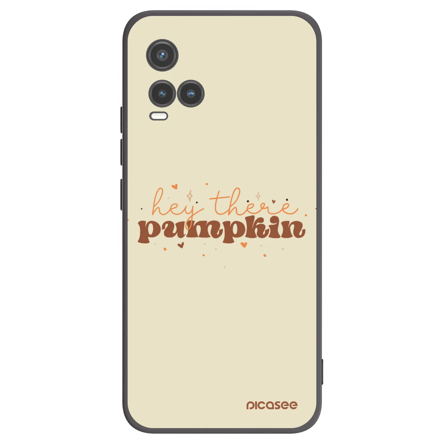 Picasee Μαύρη θήκη σιλικόνης για Vivo Y33s - Hey there pumpkin