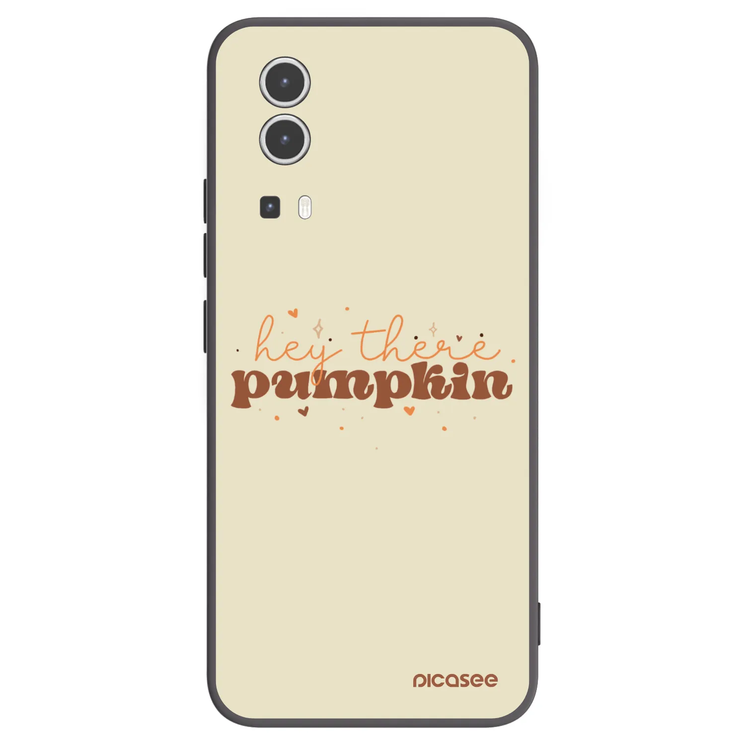 Picasee Μαύρη θήκη σιλικόνης για Vivo Y72 5G - Hey there pumpkin