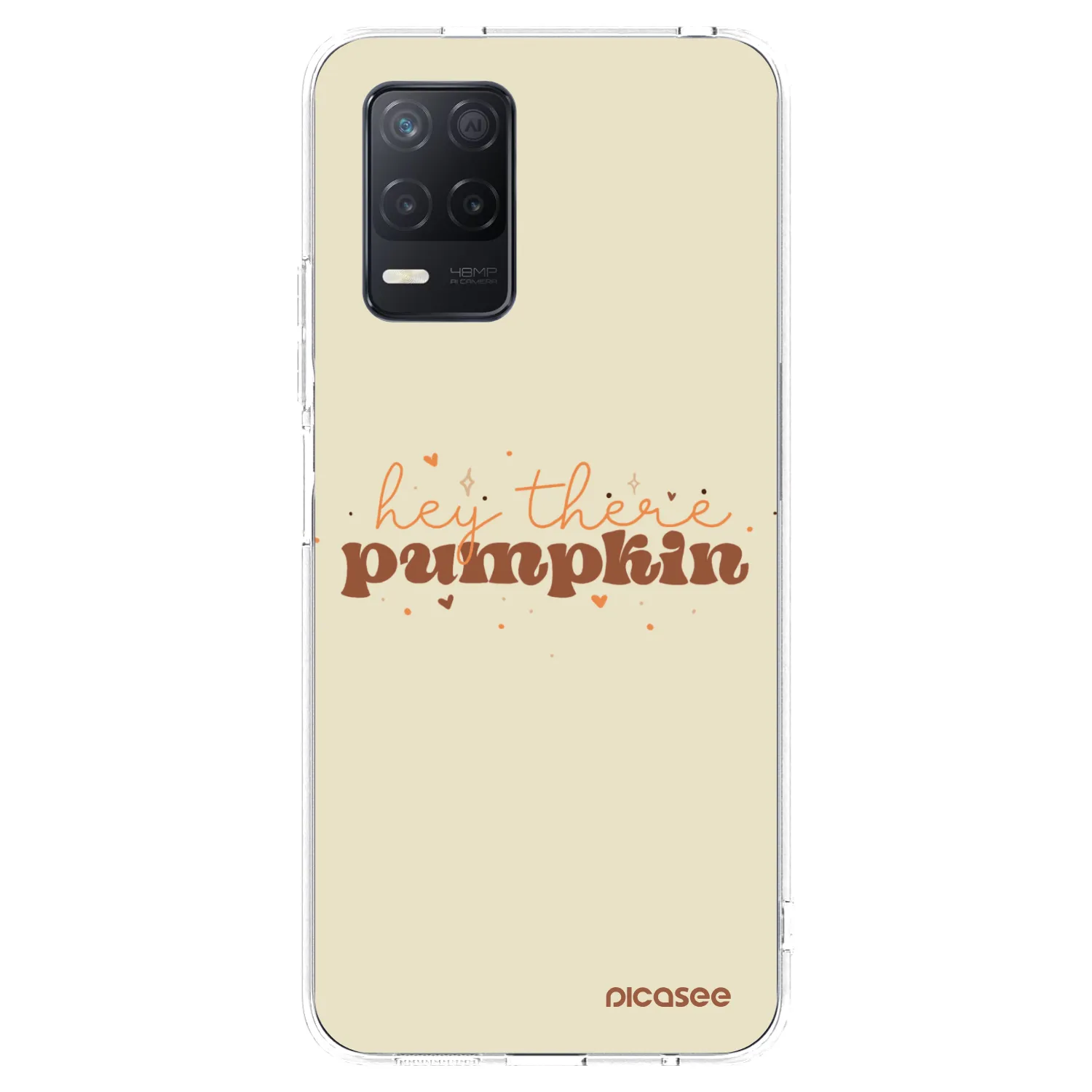 Picasee διαφανής θήκη σιλικόνης Realme 8 5G - Hey there pumpkin