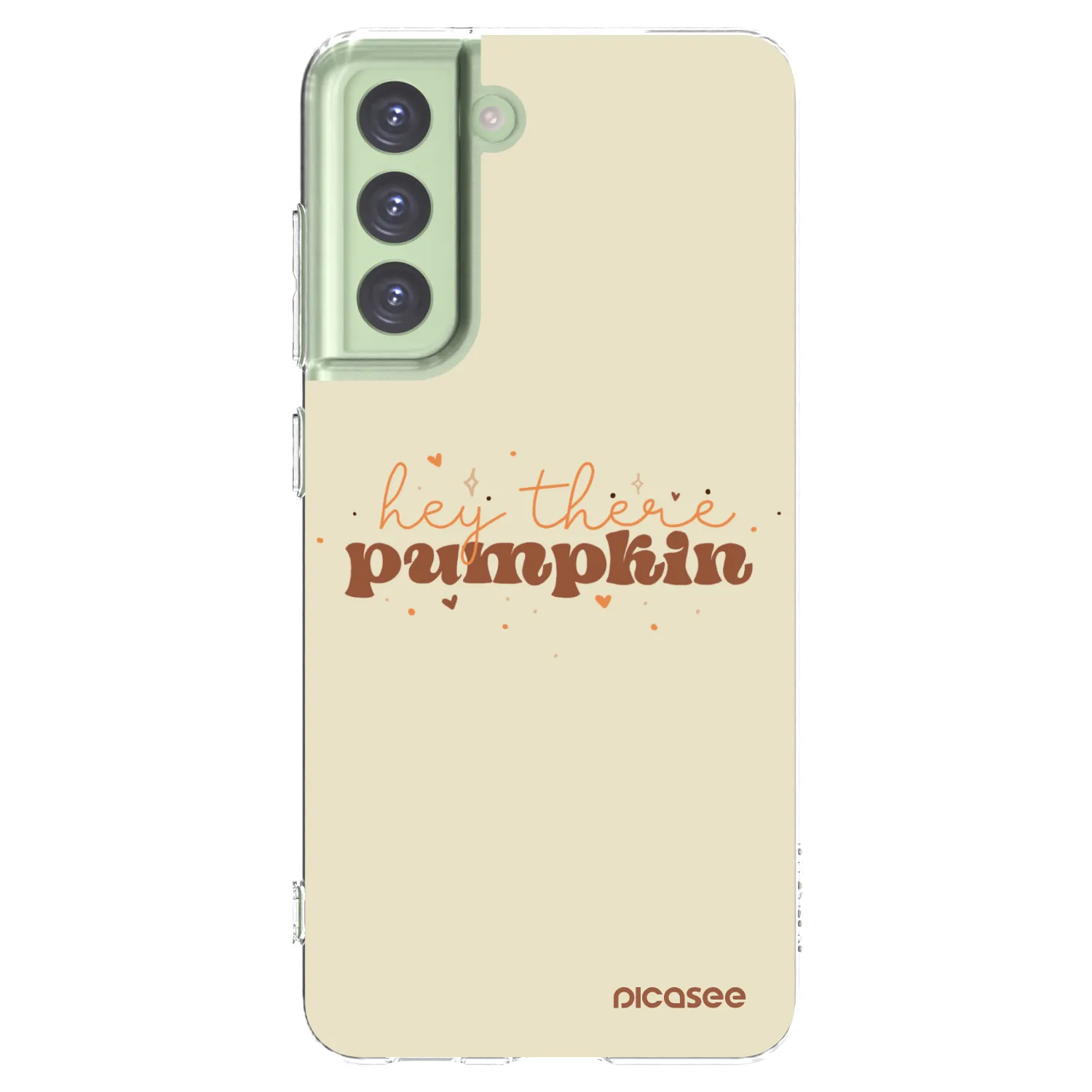 Picasee διαφανής θήκη σιλικόνης Samsung Galaxy S21 FE 5G - Hey there pumpkin