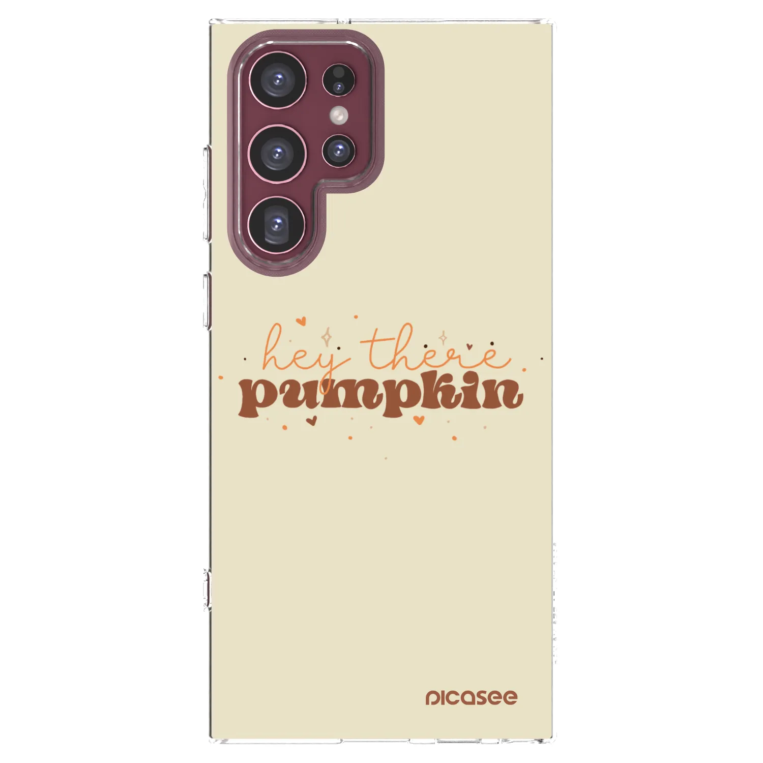 Picasee διαφανής θήκη σιλικόνης Samsung Galaxy S22 Ultra 5G - Hey there pumpkin