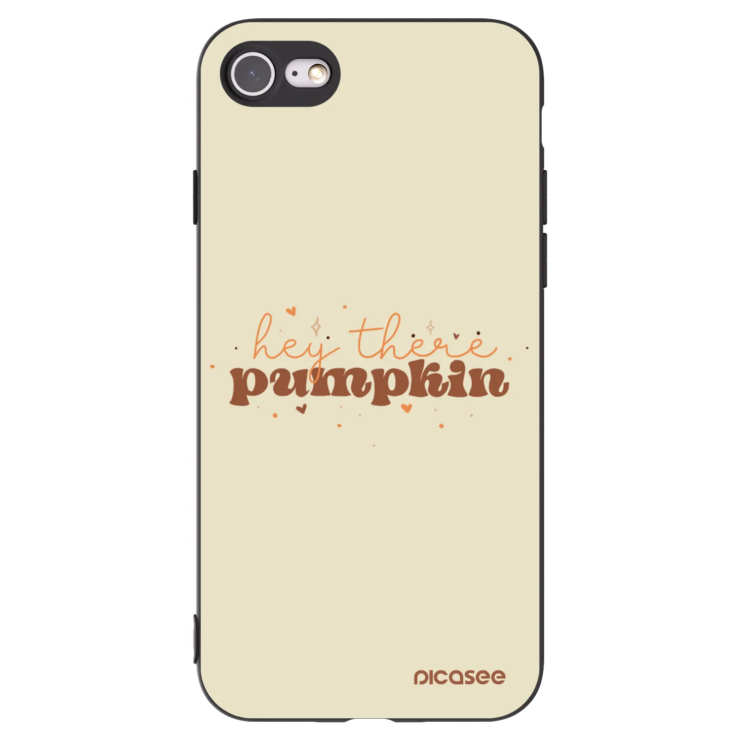 Picasee Μαύρη θήκη σιλικόνης για Apple iPhone SE 2022 - Hey there pumpkin