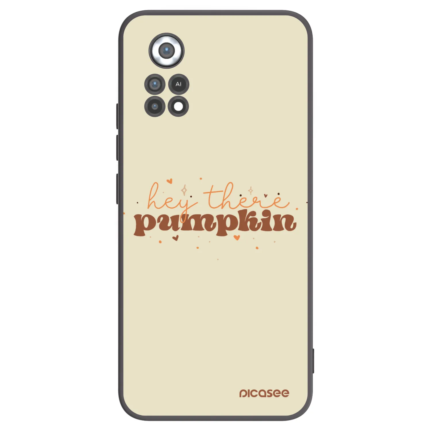Picasee Μαύρη θήκη σιλικόνης για Xiaomi Poco X4 Pro 5G - Hey there pumpkin