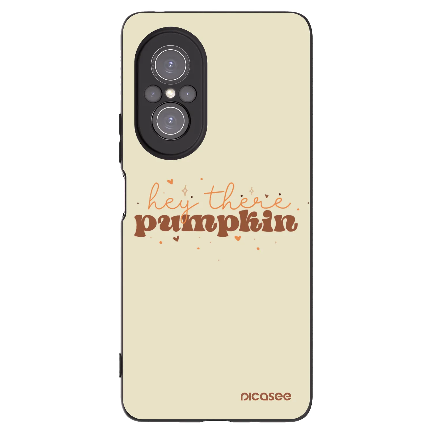 Picasee Μαύρη θήκη σιλικόνης για Huawei Nova 9 SE - Hey there pumpkin