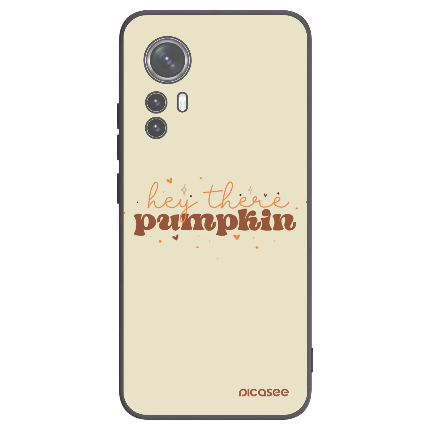 Picasee Μαύρη θήκη σιλικόνης για Xiaomi 12 - Hey there pumpkin