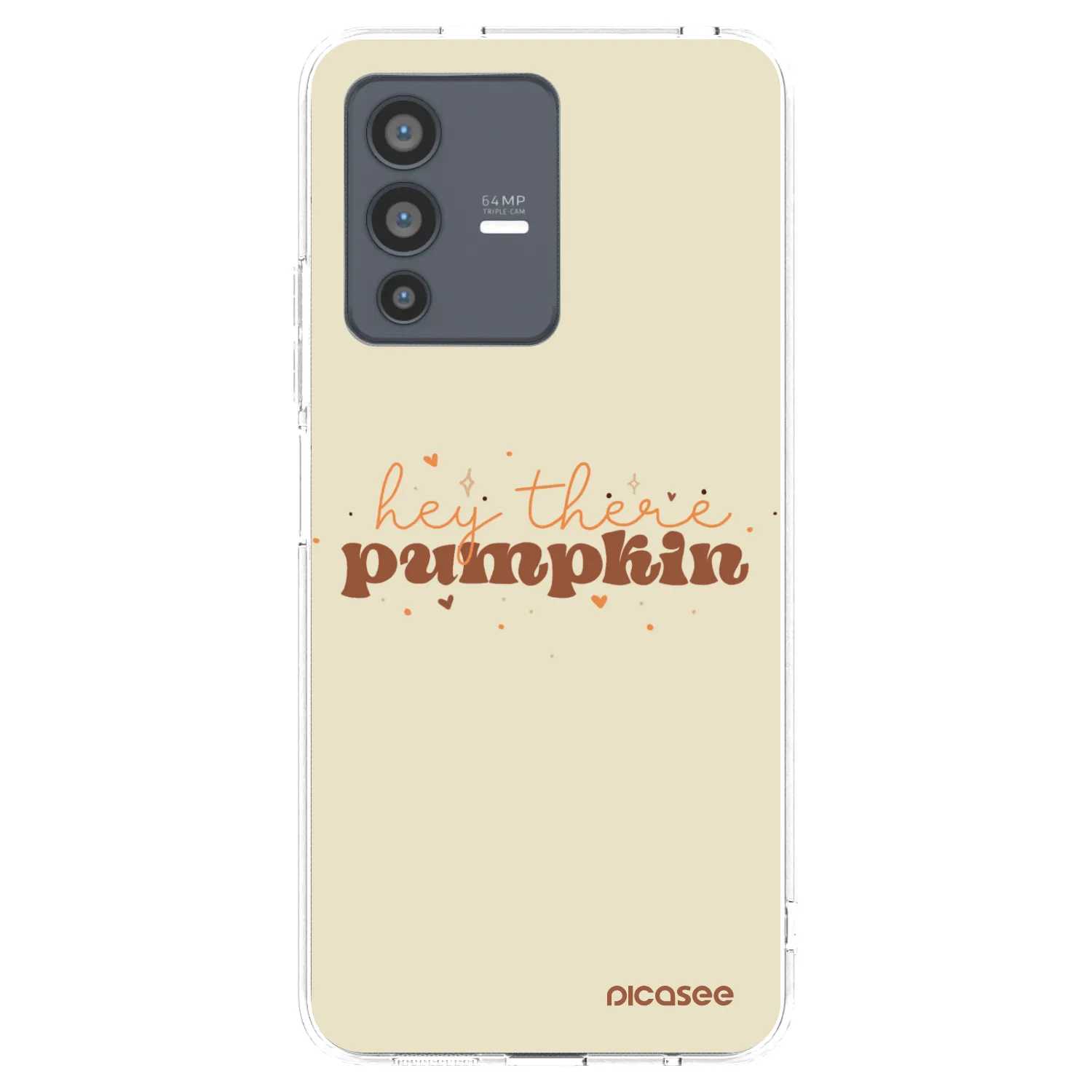 Picasee διαφανής θήκη σιλικόνης Vivo V23 5G - Hey there pumpkin