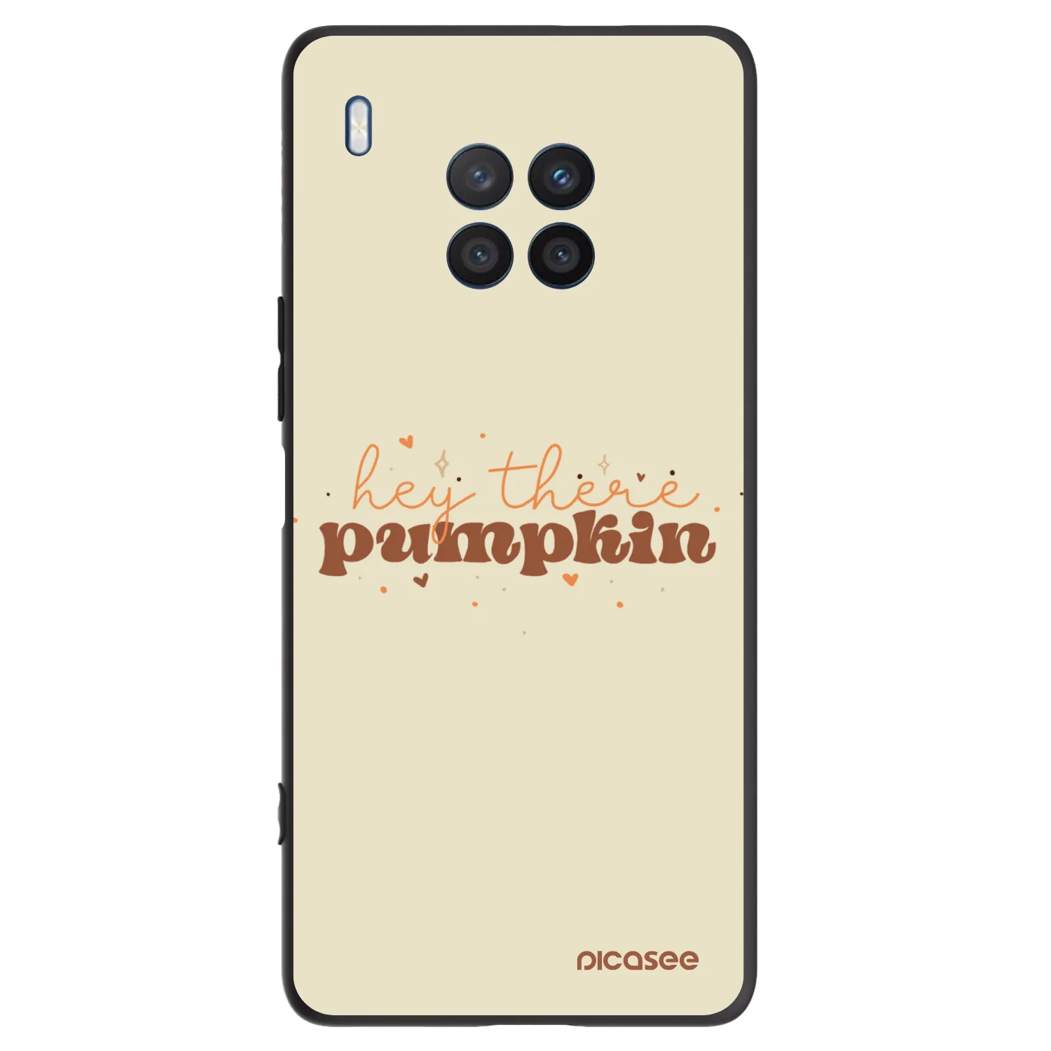 Picasee Μαύρη θήκη σιλικόνης για Honor 50 Lite - Hey there pumpkin