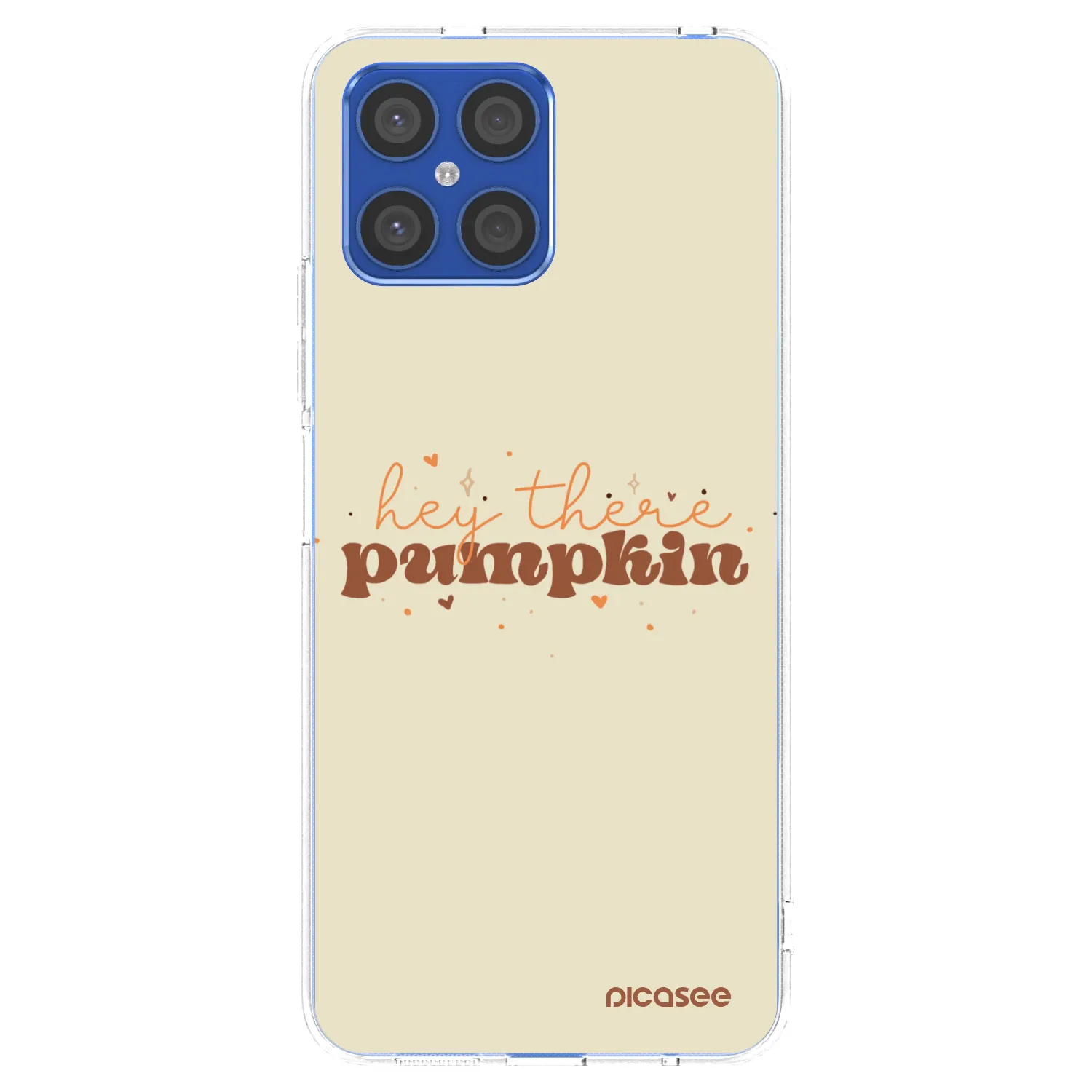 Picasee διαφανής θήκη σιλικόνης Honor X8 4G - Hey there pumpkin
