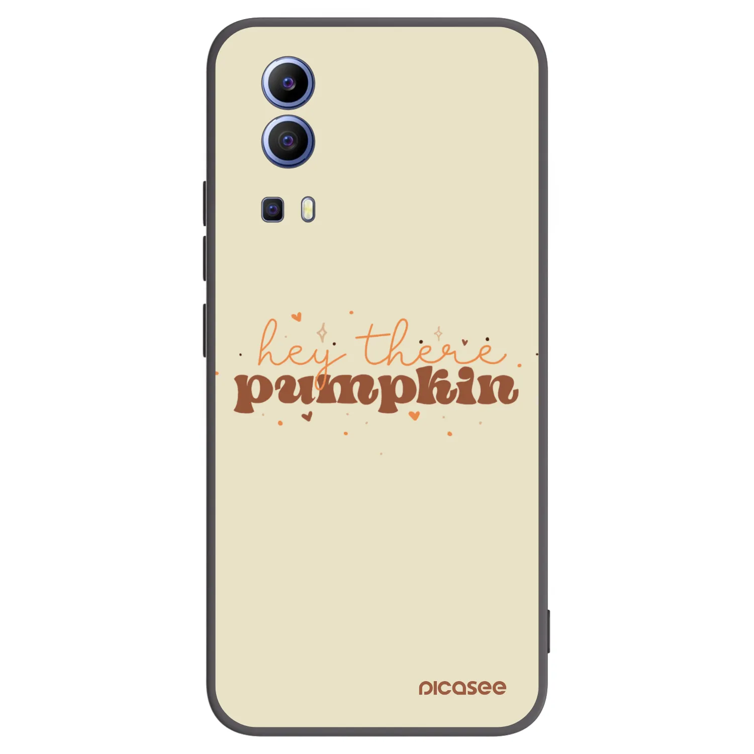 Picasee Μαύρη θήκη σιλικόνης για Vivo Y52 5G - Hey there pumpkin