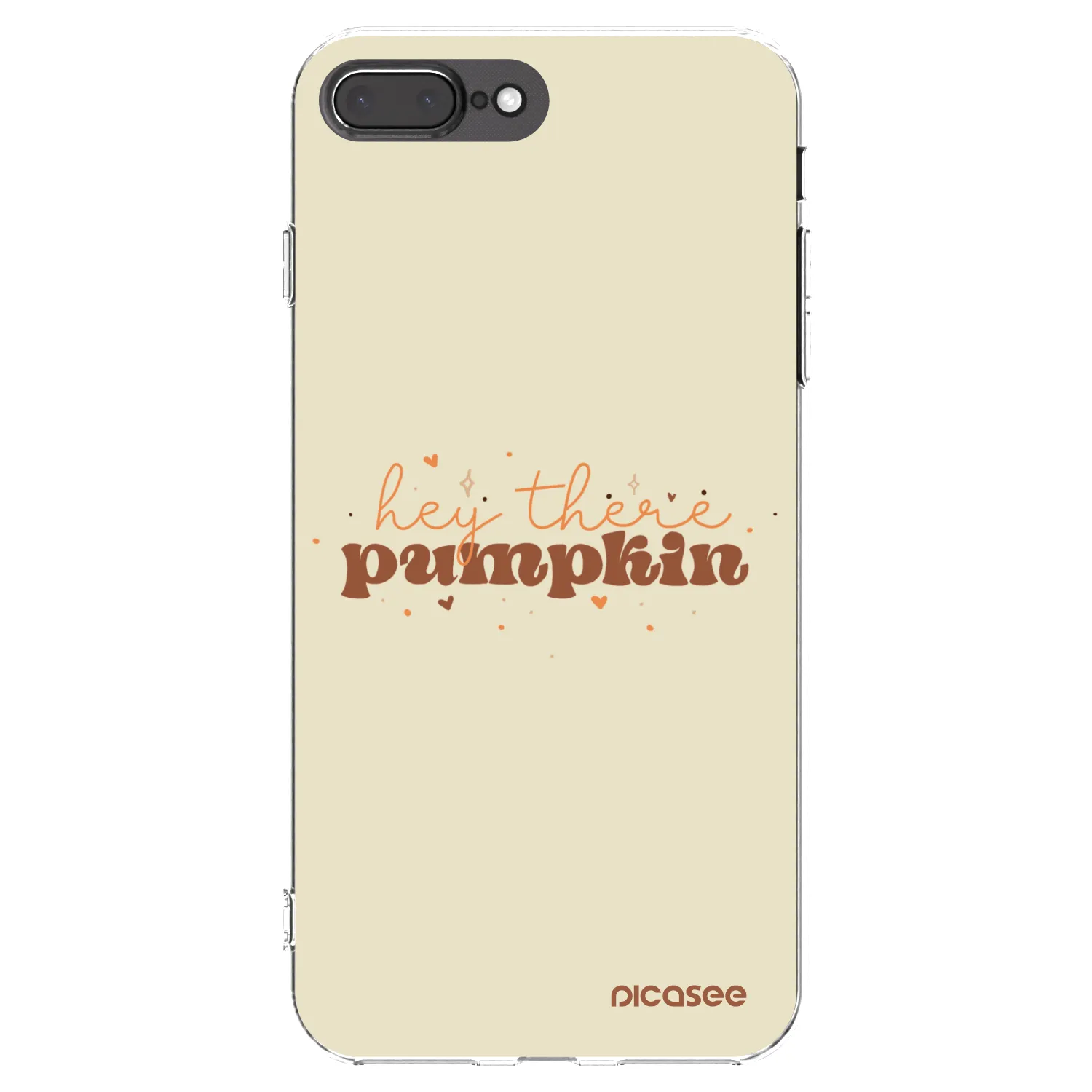 Picasee διαφανής θήκη σιλικόνης Apple iPhone 8 Plus - Hey there pumpkin