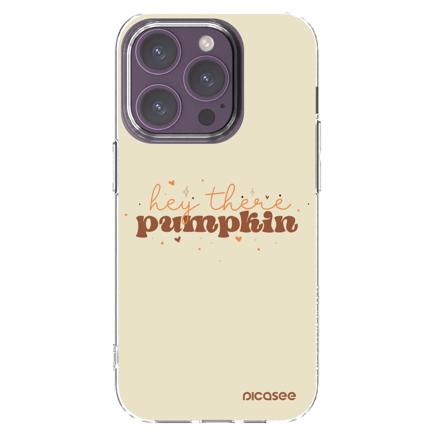 Picasee διαφανής θήκη σιλικόνης Apple iPhone 14 Pro - Hey there pumpkin