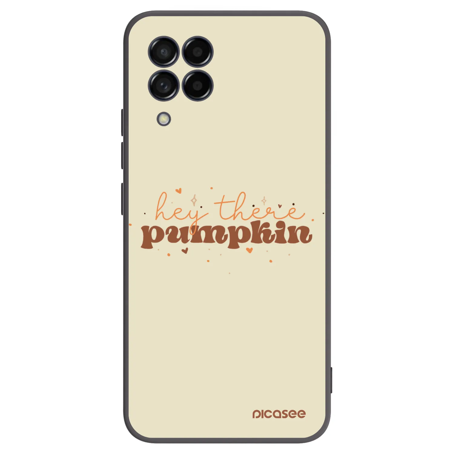 Picasee Μαύρη θήκη σιλικόνης για Samsung Galaxy M53 5G - Hey there pumpkin
