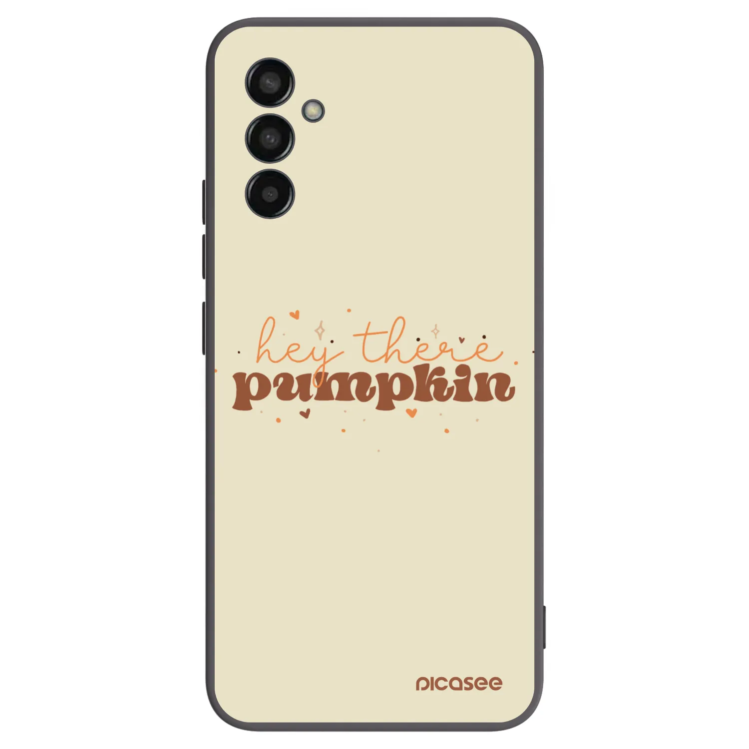 Picasee Μαύρη θήκη σιλικόνης για Samsung Galaxy M13 M135F - Hey there pumpkin