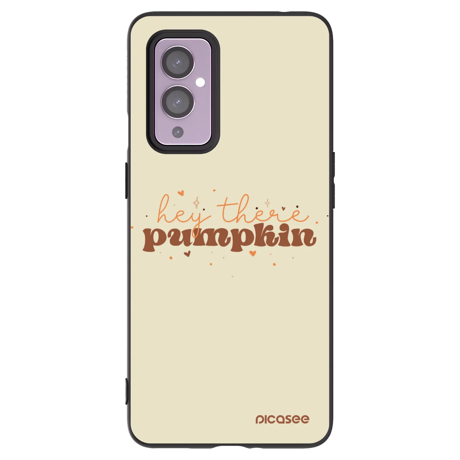 Picasee Μαύρη θήκη σιλικόνης για OnePlus 9 - Hey there pumpkin