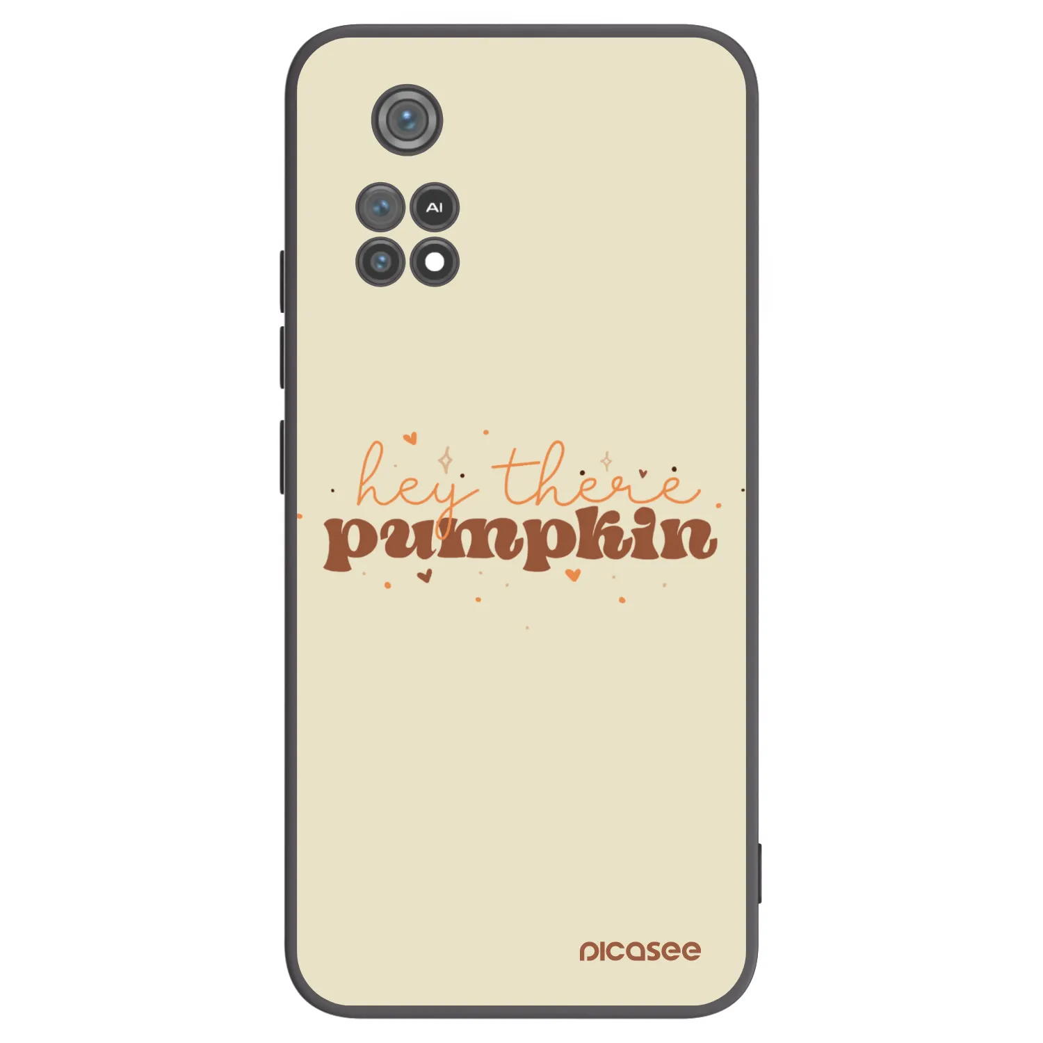 Picasee Μαύρη θήκη σιλικόνης για Xiaomi Poco M4 Pro - Hey there pumpkin