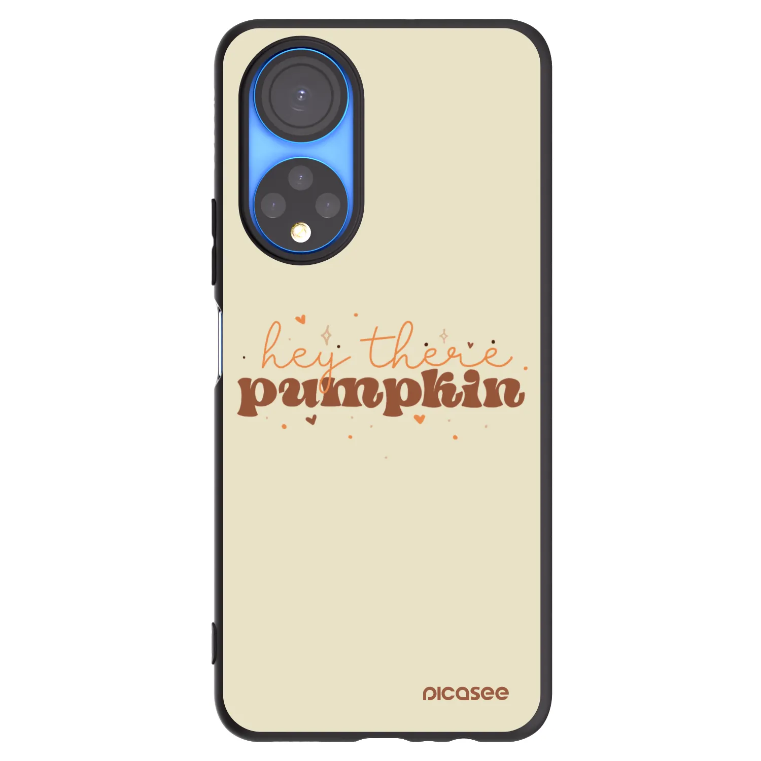 Picasee Μαύρη θήκη σιλικόνης για Honor X7 - Hey there pumpkin