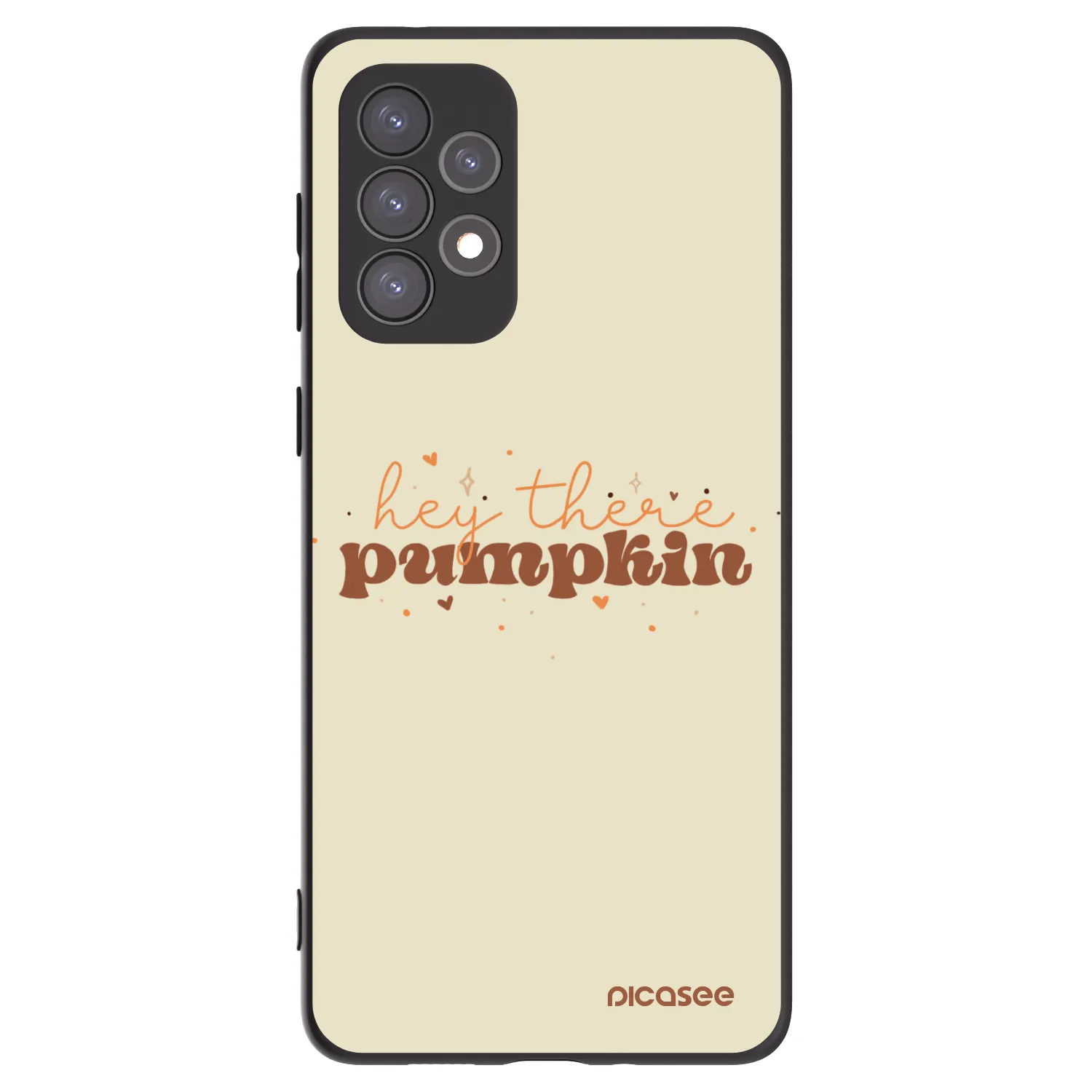 Picasee Μαύρη θήκη σιλικόνης για Samsung Galaxy A73 5G - Hey there pumpkin