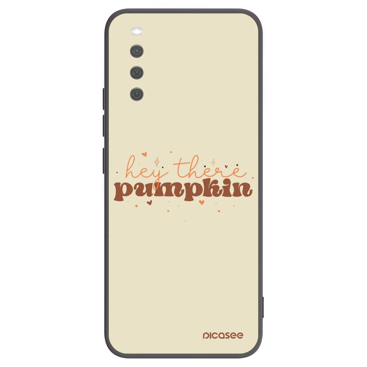 Picasee Μαύρη θήκη σιλικόνης για Sony Xperia 10 III - Hey there pumpkin