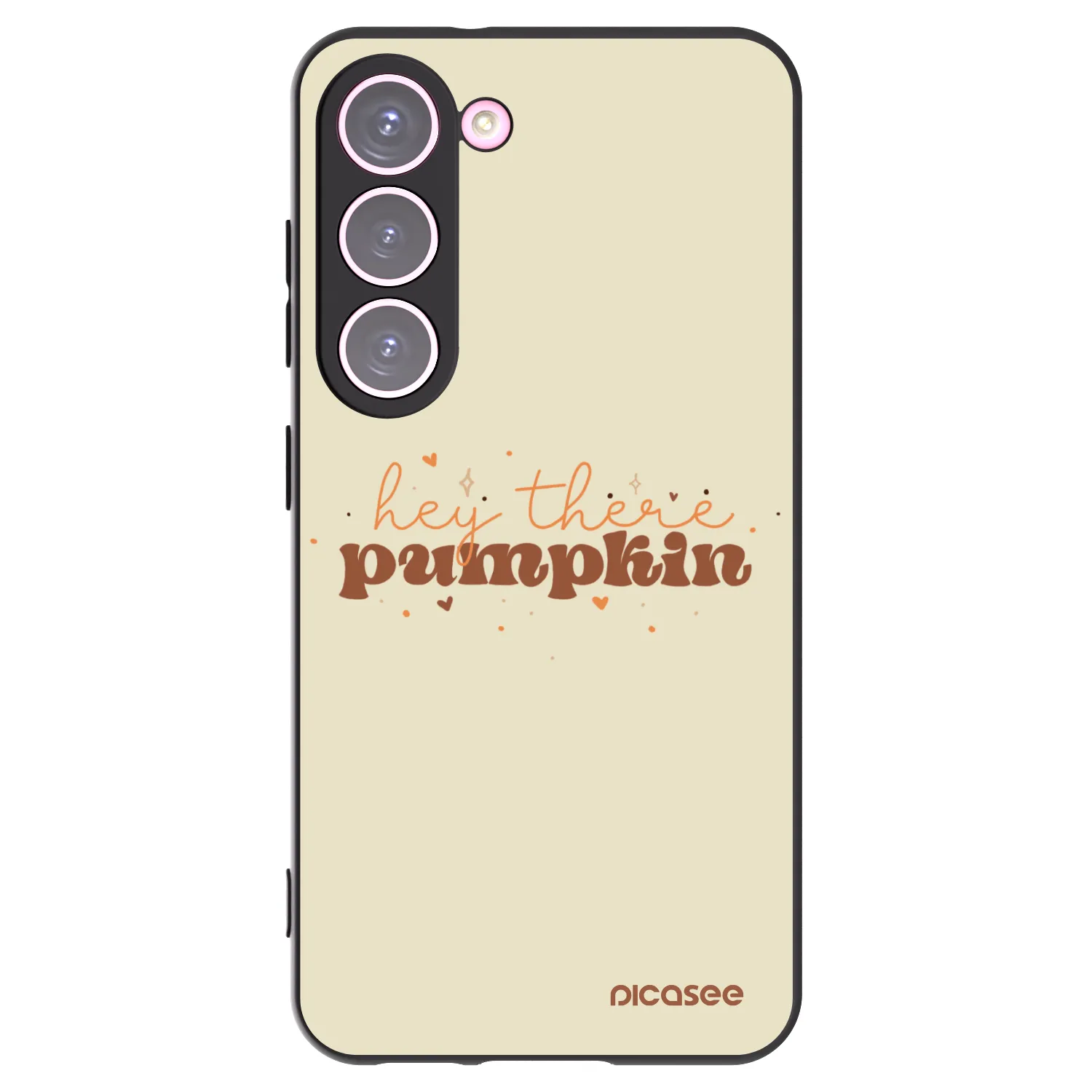 Picasee Μαύρη θήκη σιλικόνης για Samsung Galaxy S23 5G - Hey there pumpkin