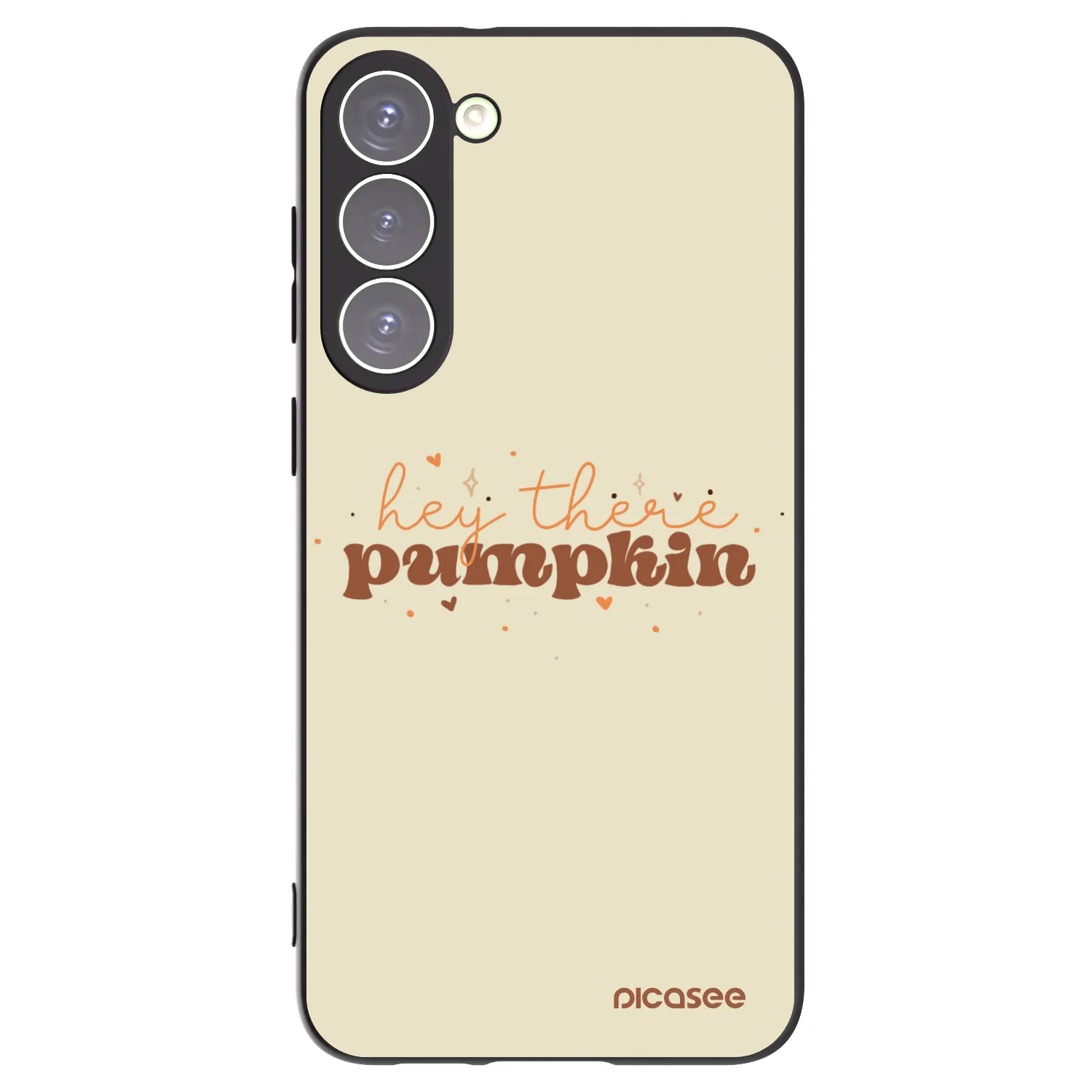 Picasee Μαύρη θήκη σιλικόνης για Samsung Galaxy S23+ 5G - Hey there pumpkin