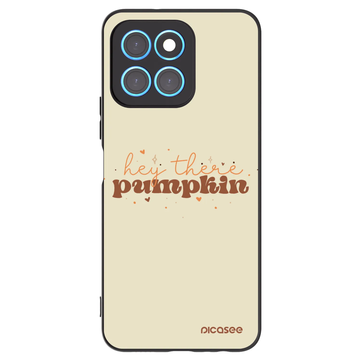 Picasee Μαύρη θήκη σιλικόνης για Honor X8 5G - Hey there pumpkin