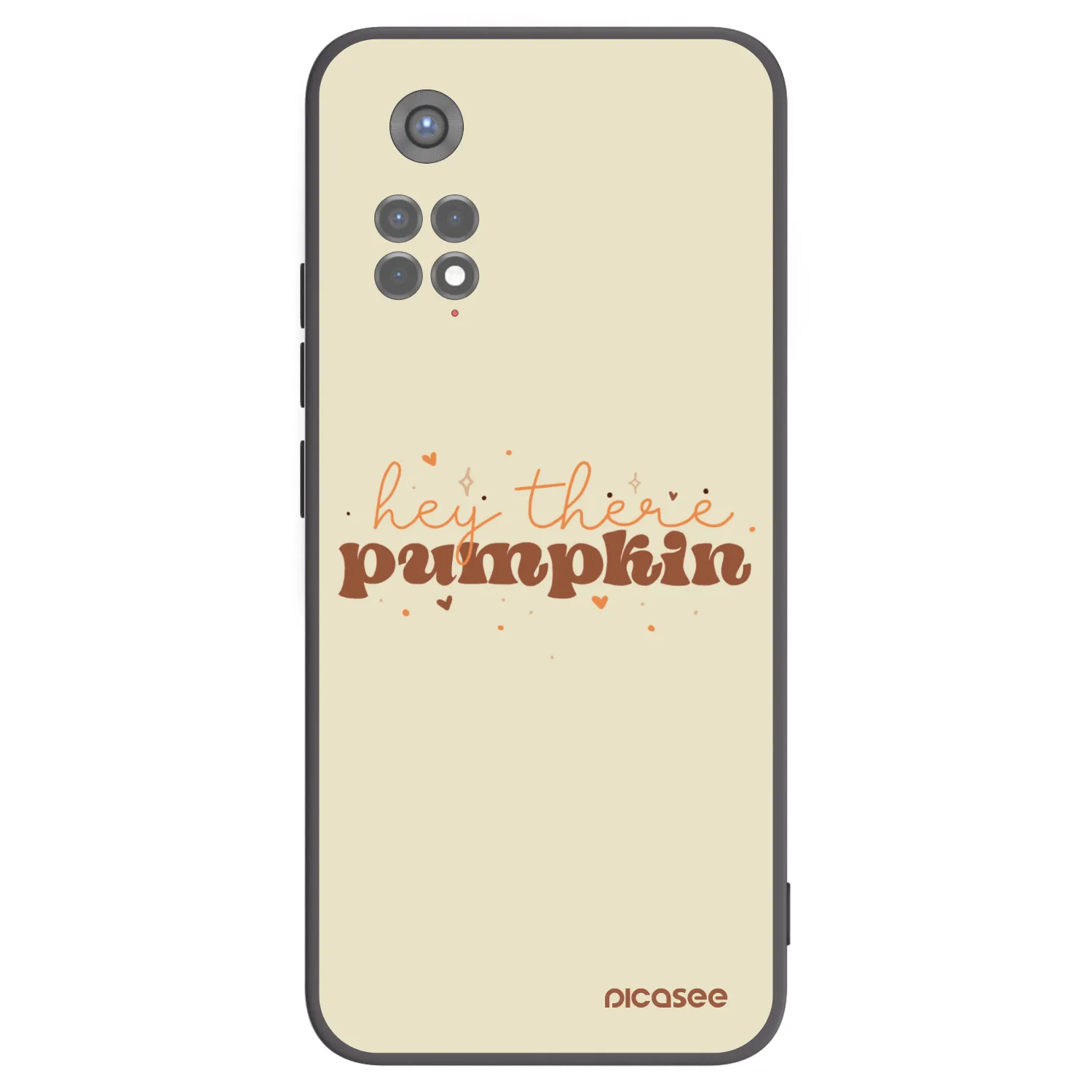 Picasee Μαύρη θήκη σιλικόνης για Xiaomi Redmi Note 11S 5G - Hey there pumpkin