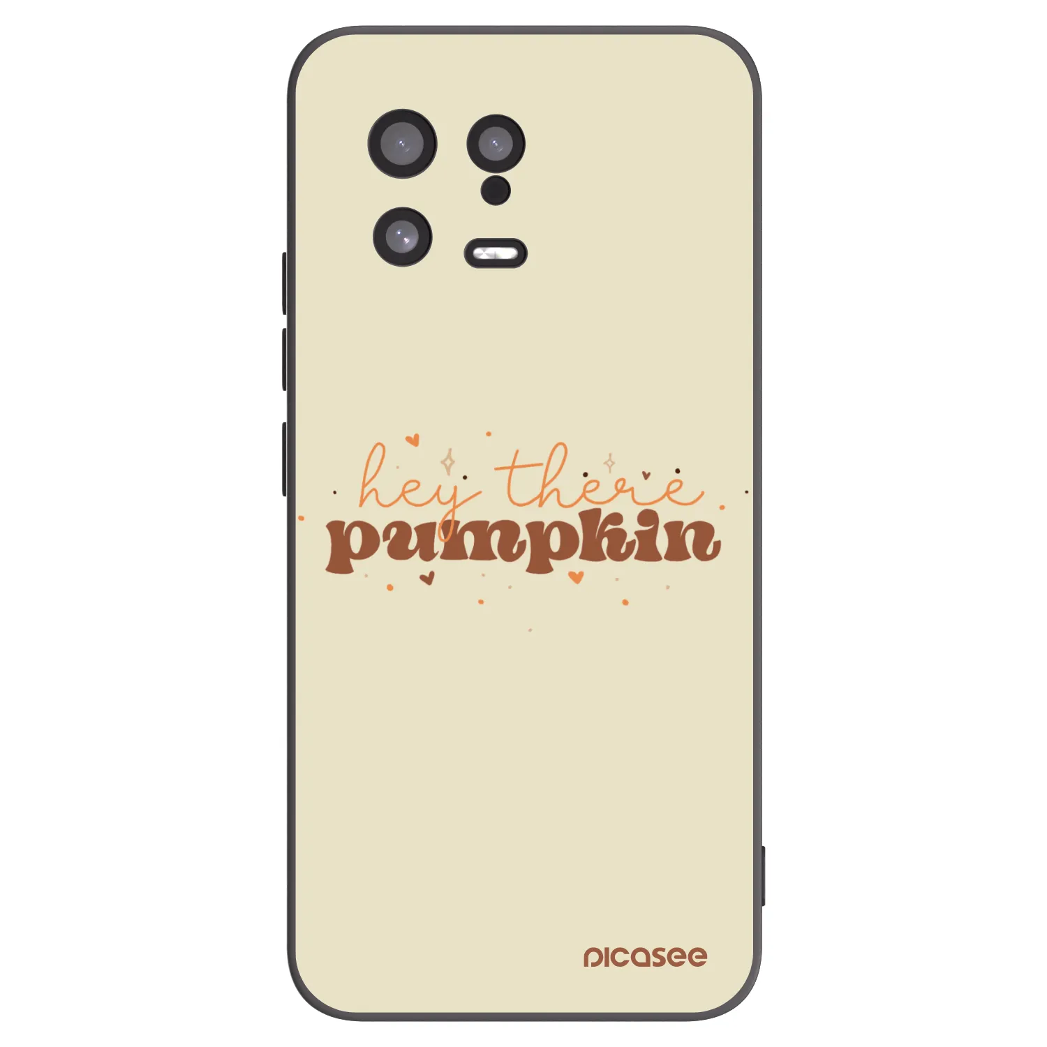 Picasee Μαύρη θήκη σιλικόνης για Xiaomi 13 - Hey there pumpkin
