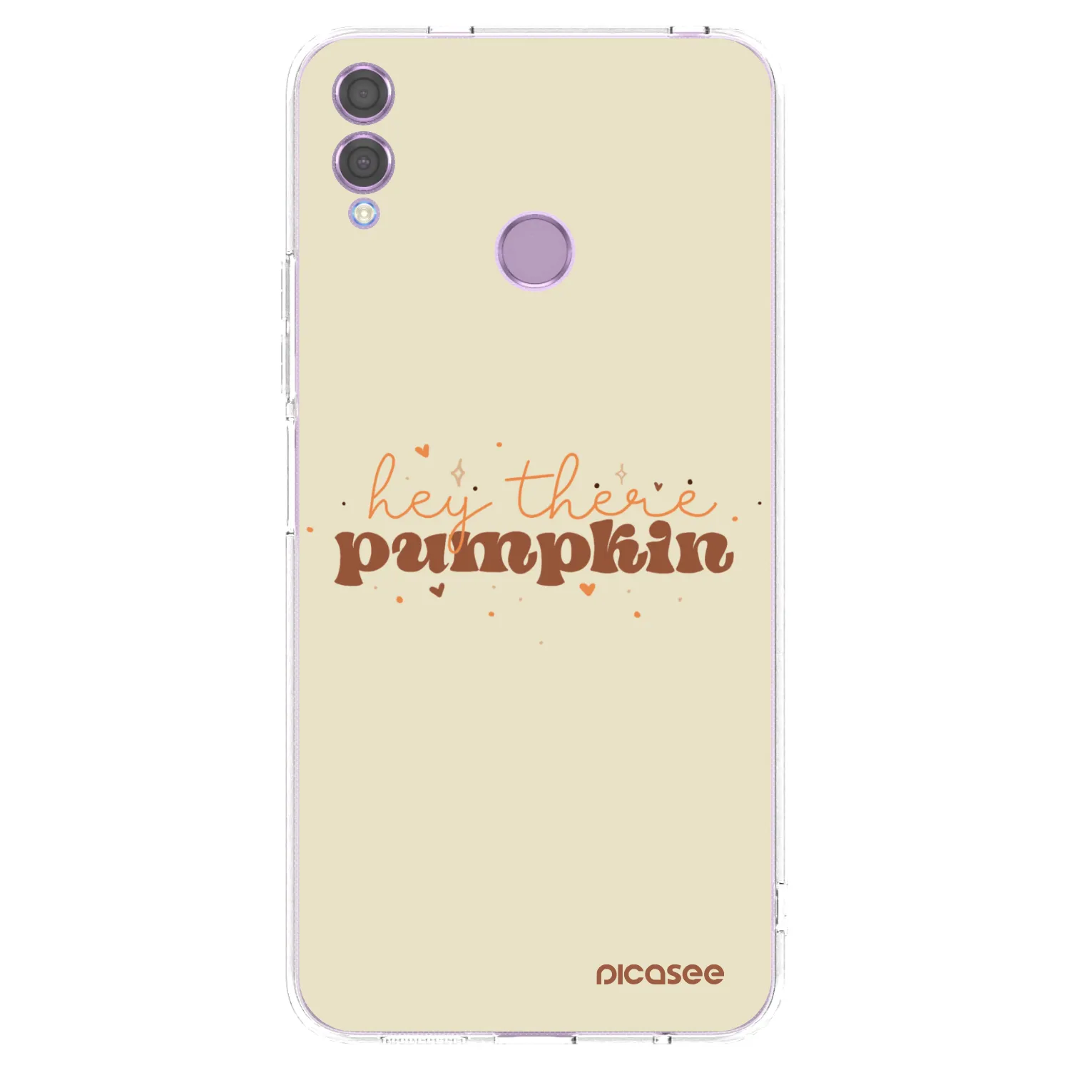 Picasee διαφανής θήκη σιλικόνης Honor 8X - Hey there pumpkin