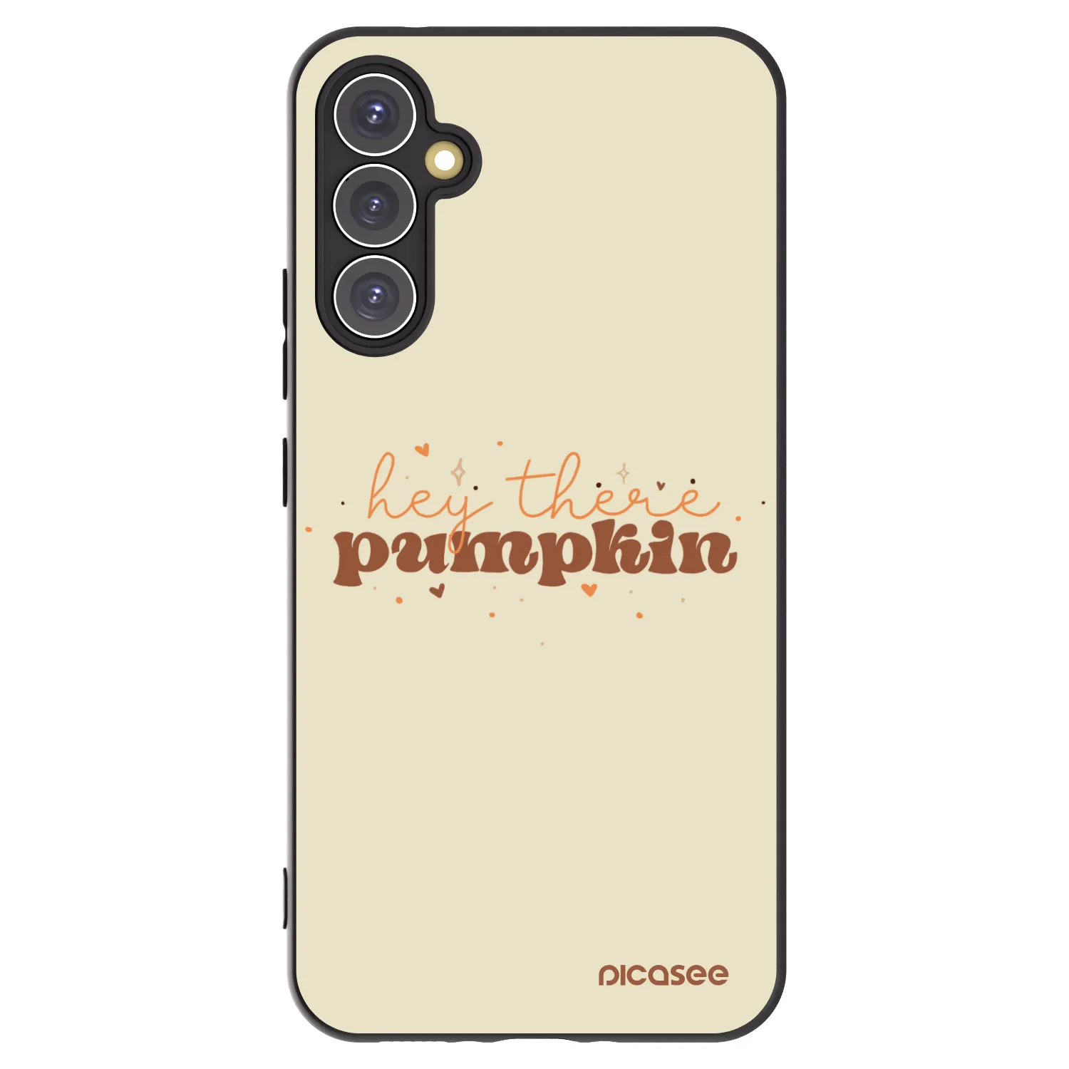 Picasee Μαύρη θήκη σιλικόνης για Samsung Galaxy A34 5G A346B - Hey there pumpkin