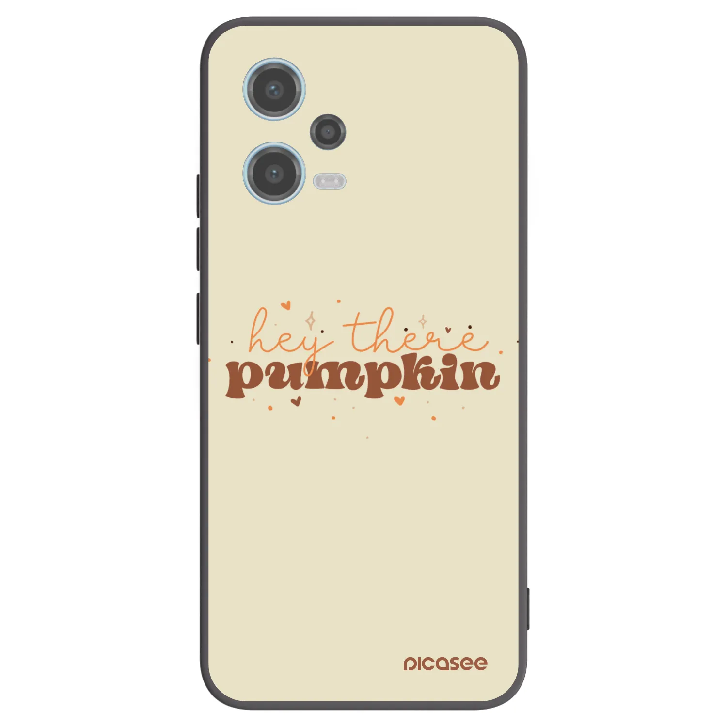 Picasee Μαύρη θήκη σιλικόνης για Xiaomi Redmi Note 12 5G - Hey there pumpkin
