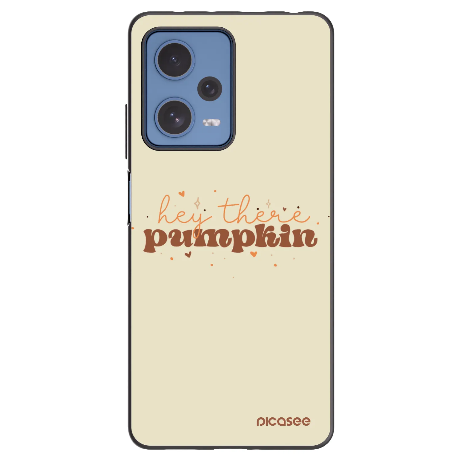 Picasee Μαύρη θήκη σιλικόνης για Xiaomi Redmi Note 12 Pro 5G - Hey there pumpkin