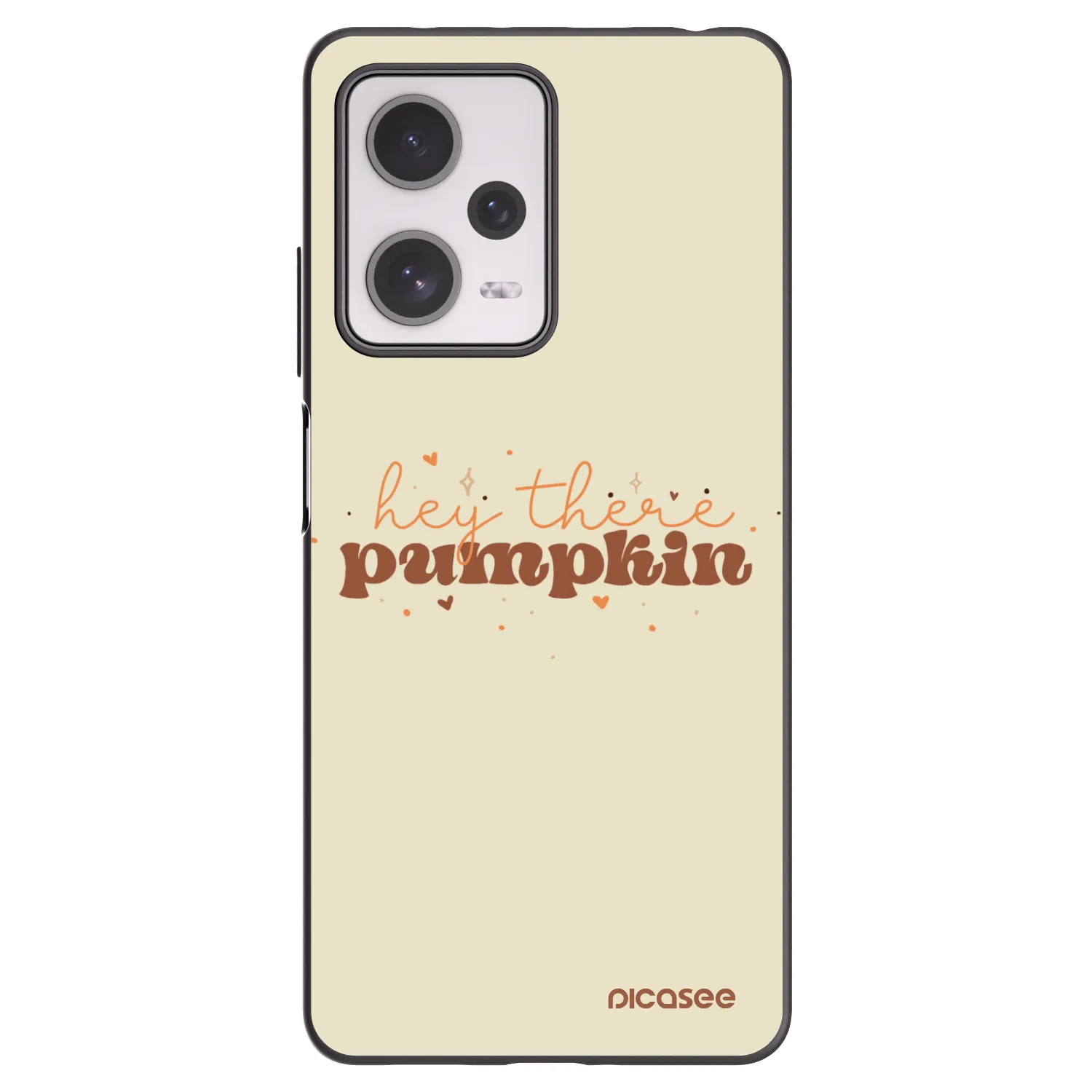 Picasee Μαύρη θήκη σιλικόνης για Xiaomi Redmi Note 12 Pro+ 5G - Hey there pumpkin