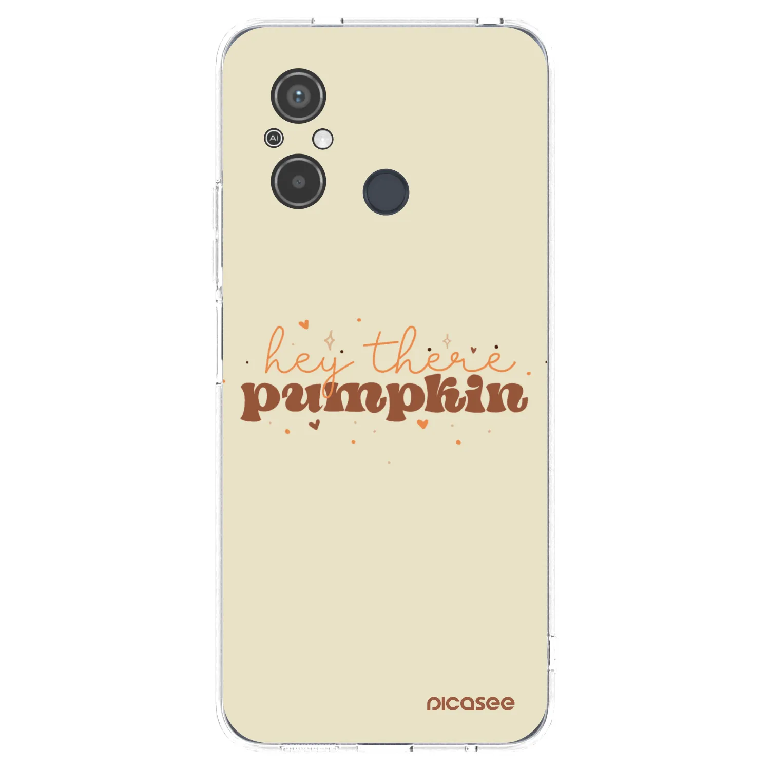 Picasee διαφανής θήκη σιλικόνης Xiaomi Redmi 12C - Hey there pumpkin