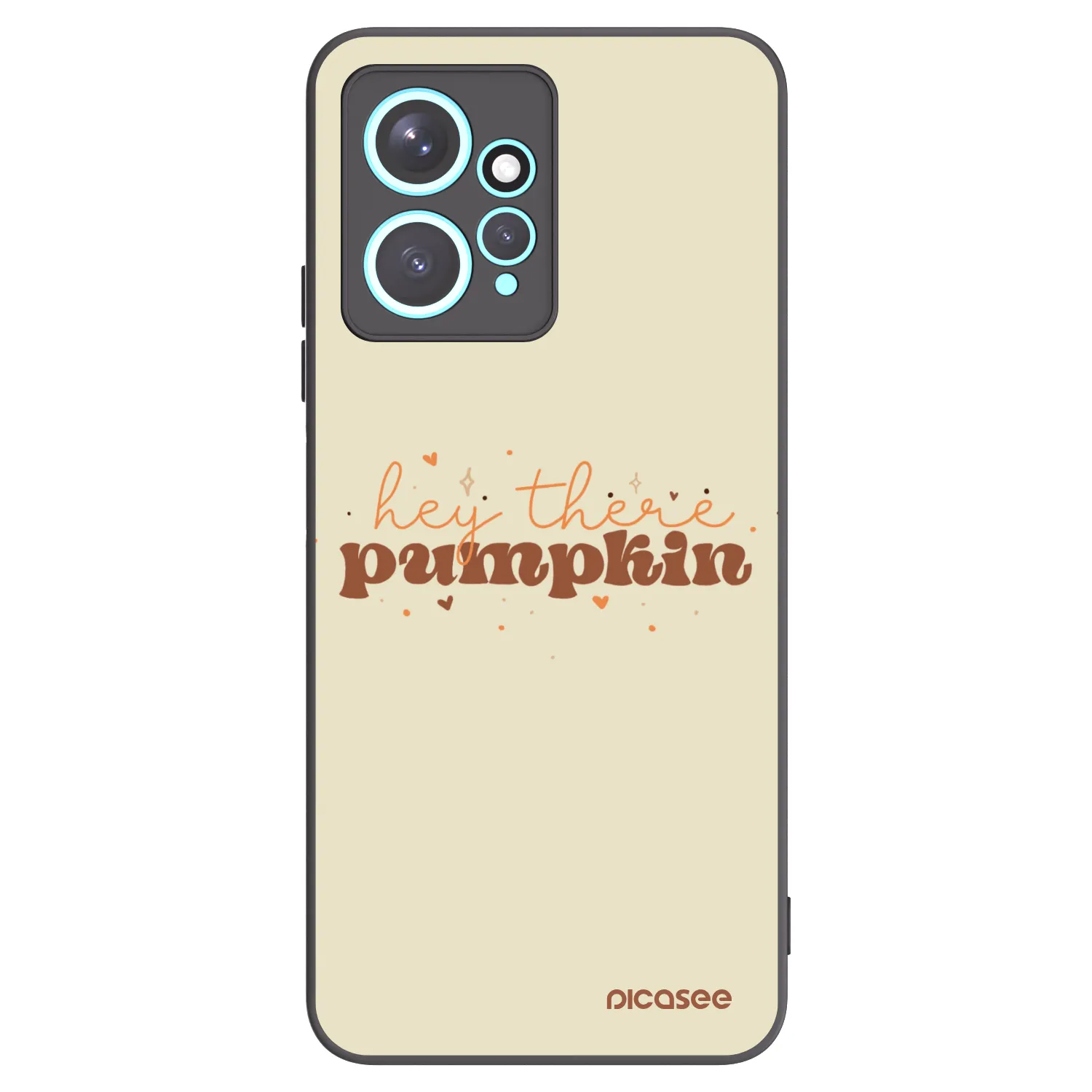 Picasee Μαύρη θήκη σιλικόνης για Xiaomi Redmi Note 12 4G - Hey there pumpkin