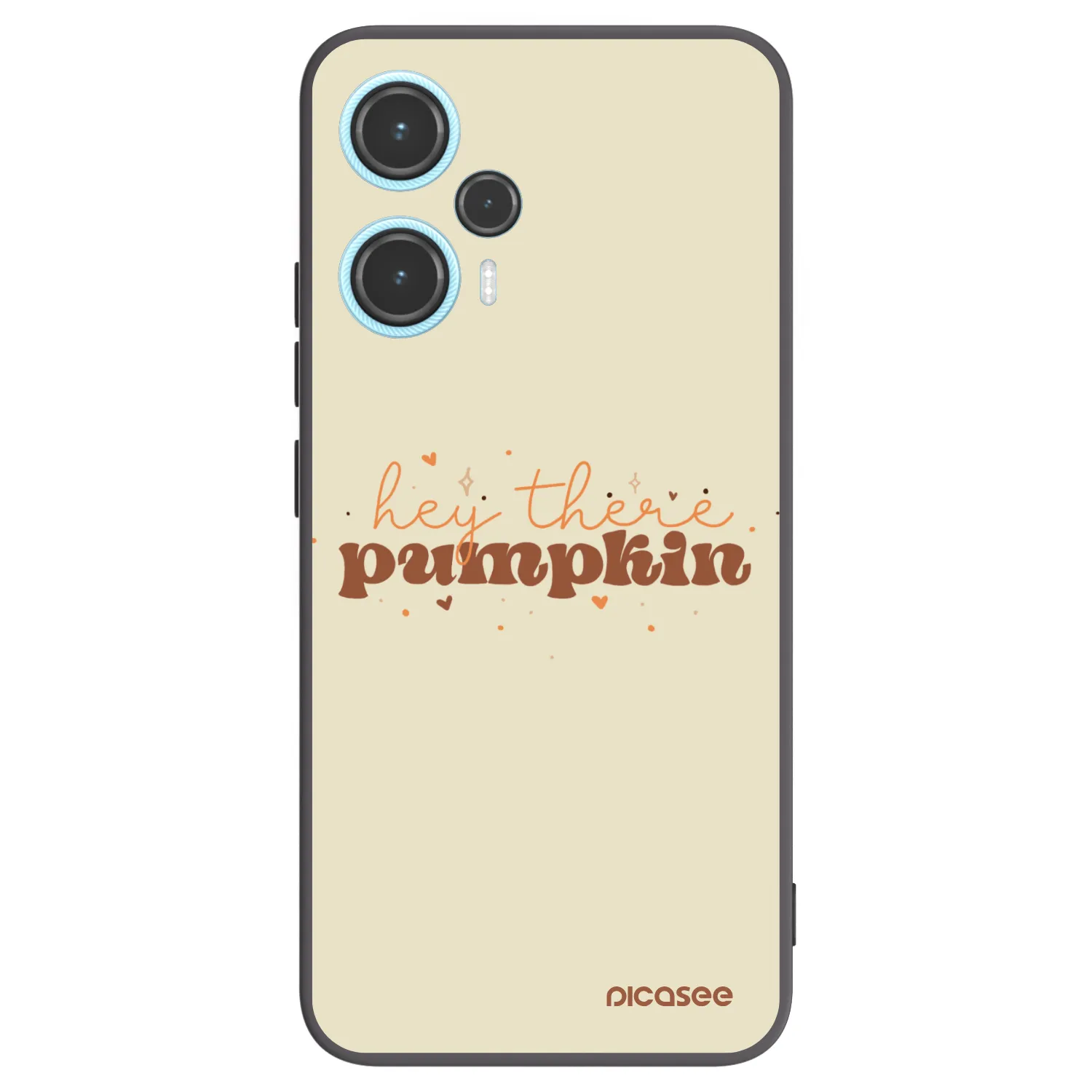 Picasee Μαύρη θήκη σιλικόνης για Xiaomi Poco F5 - Hey there pumpkin