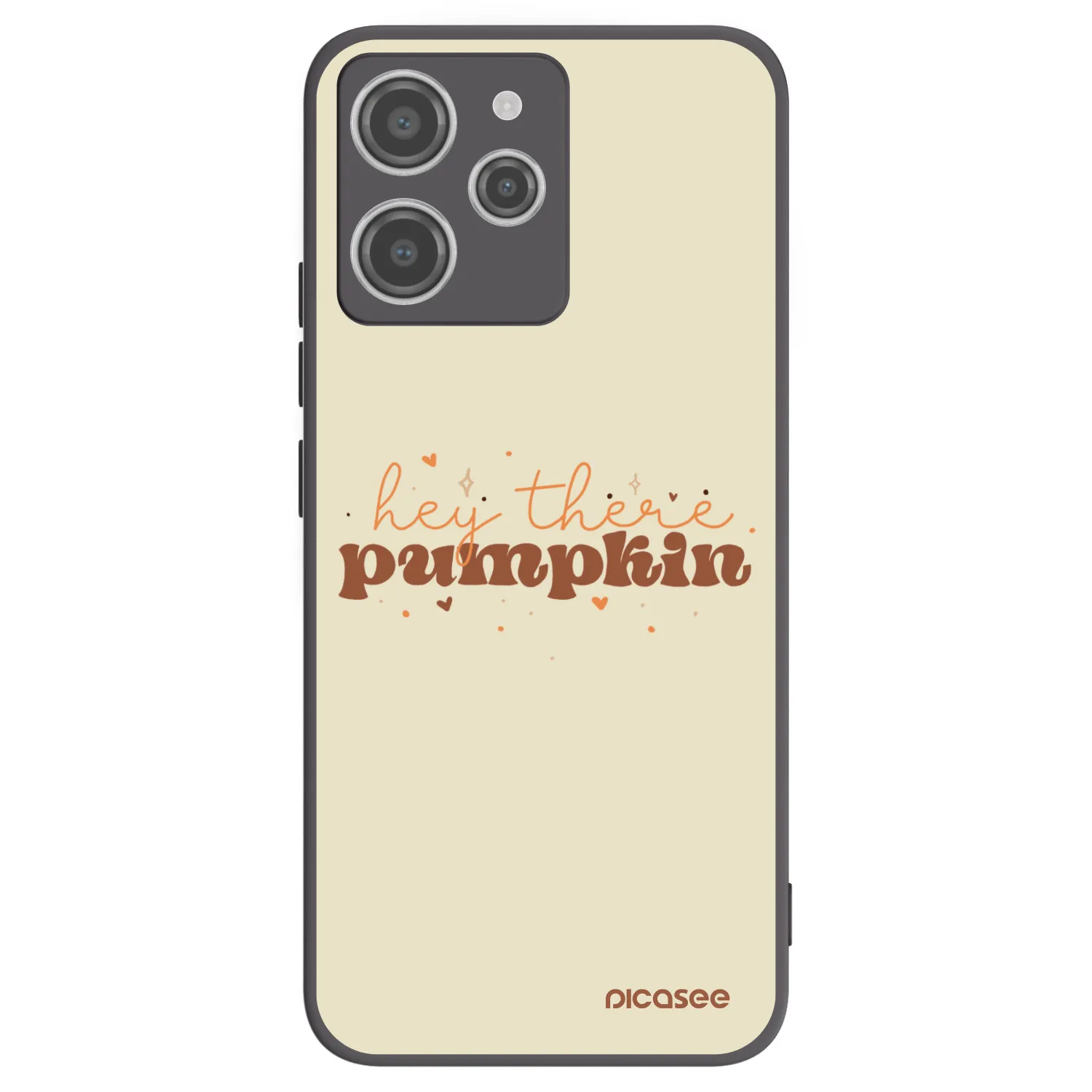 Picasee Μαύρη θήκη σιλικόνης για Xiaomi Redmi 12 4G - Hey there pumpkin