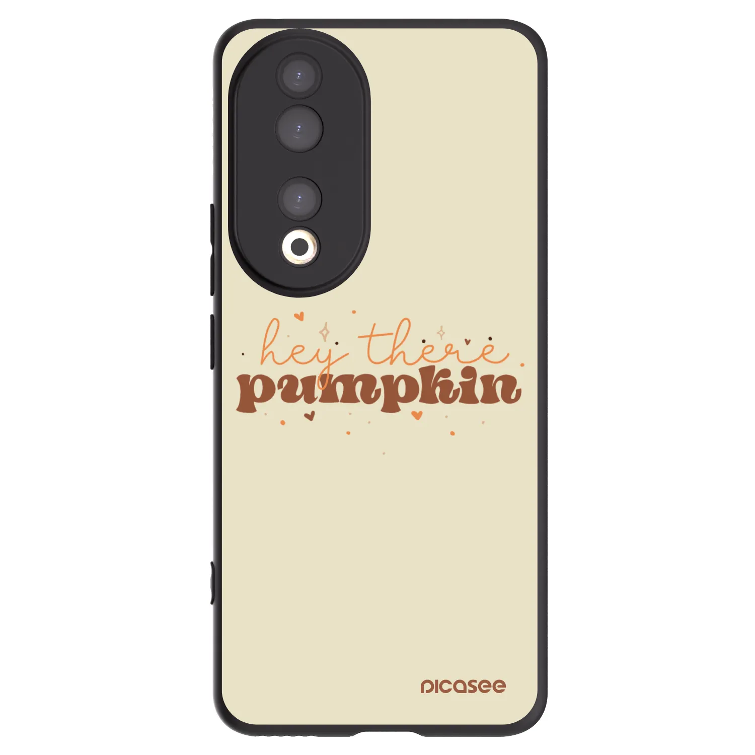 Picasee Μαύρη θήκη σιλικόνης για Honor 90 5G - Hey there pumpkin