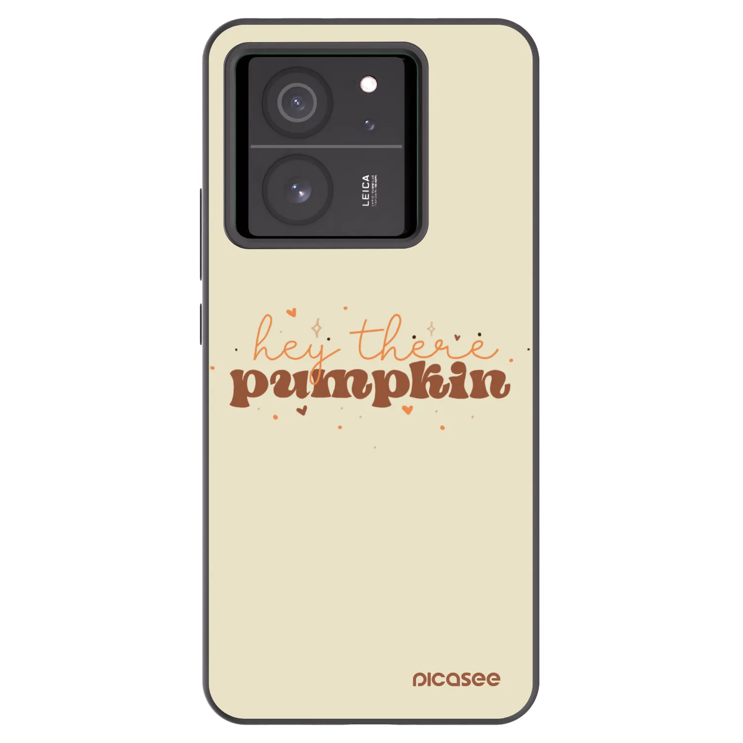 Picasee Μαύρη θήκη σιλικόνης για Xiaomi 13T - Hey there pumpkin