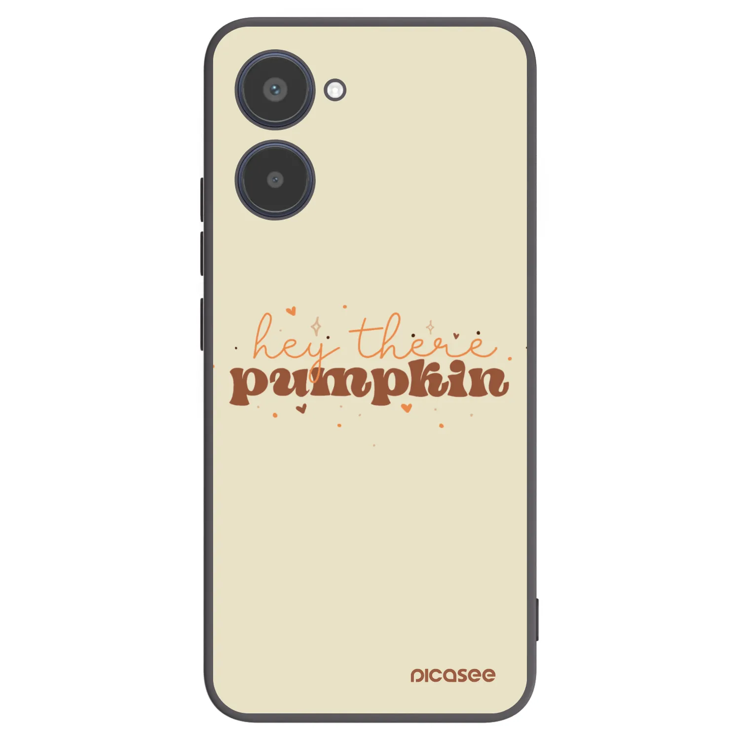 Picasee Μαύρη θήκη σιλικόνης για Realme 10 4G - Hey there pumpkin