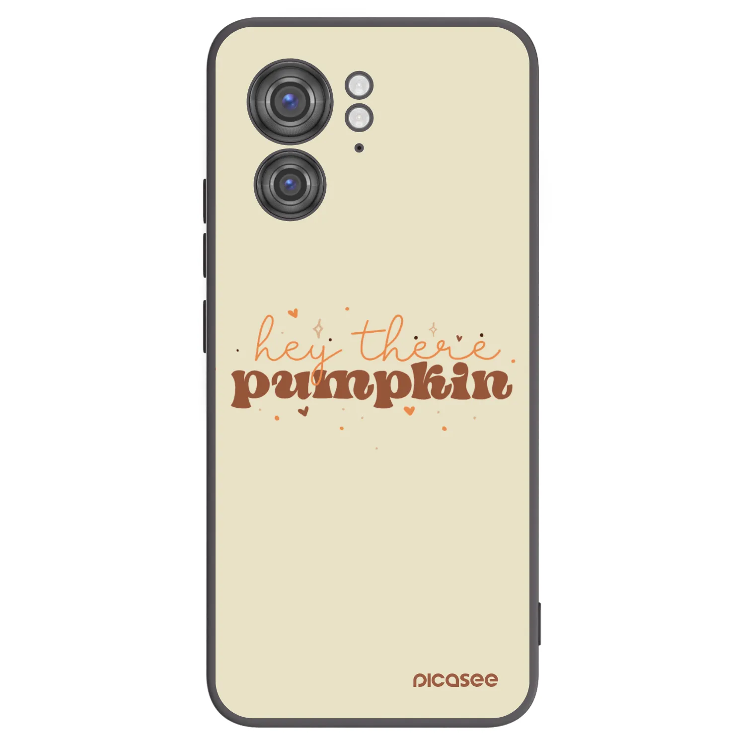 Picasee Μαύρη θήκη σιλικόνης για Motorola Edge 40 - Hey there pumpkin