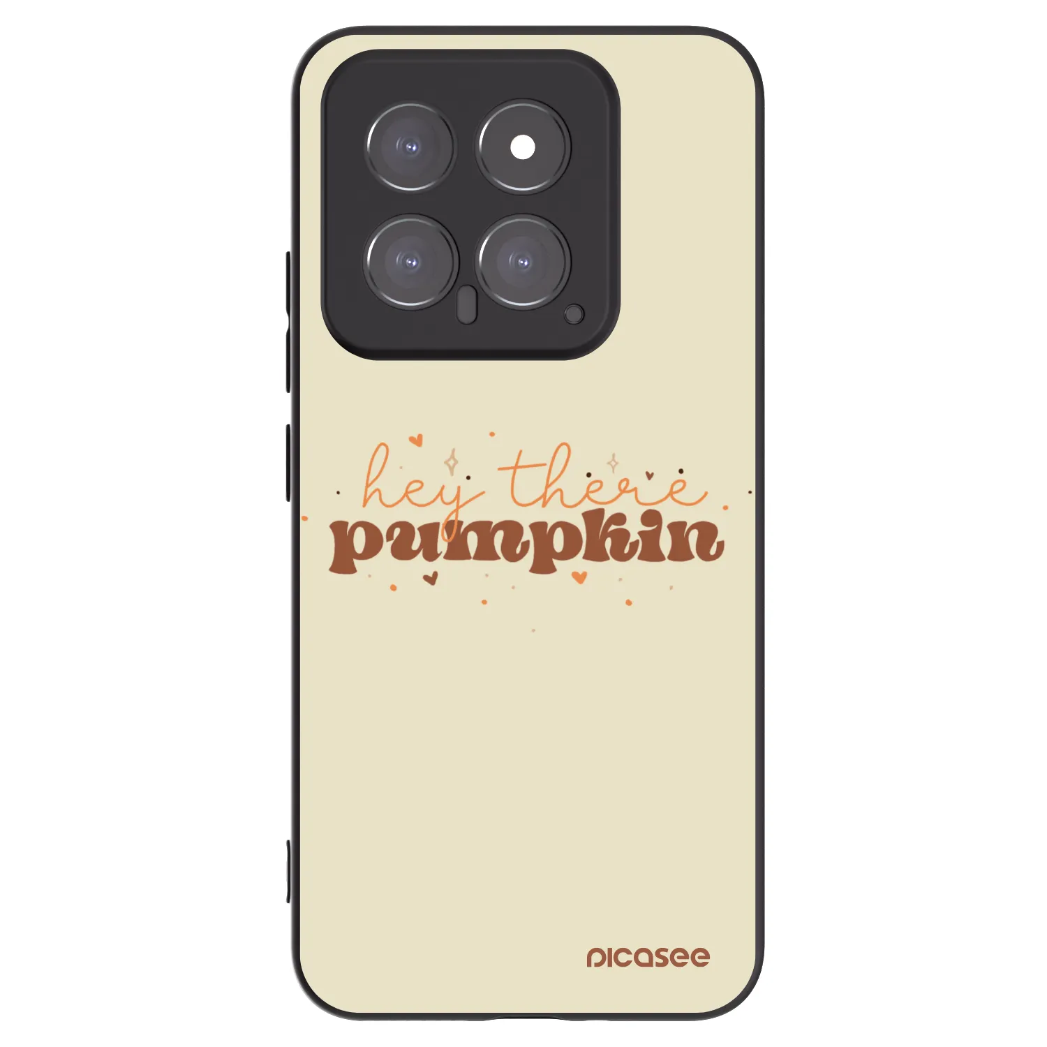 Picasee Μαύρη θήκη σιλικόνης για Xiaomi 14 - Hey there pumpkin
